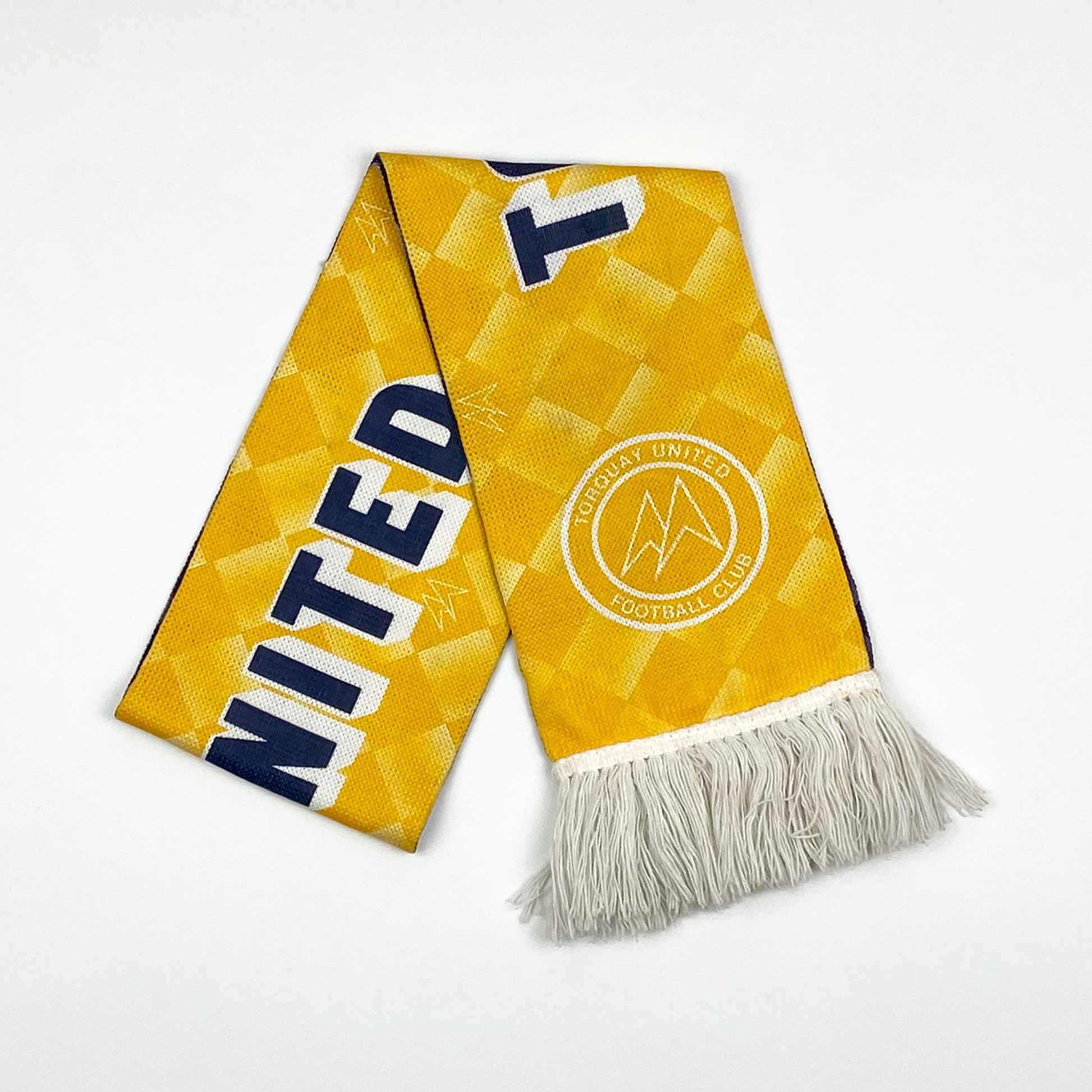 Torquay United Yellow and Blue Vintage Scarf