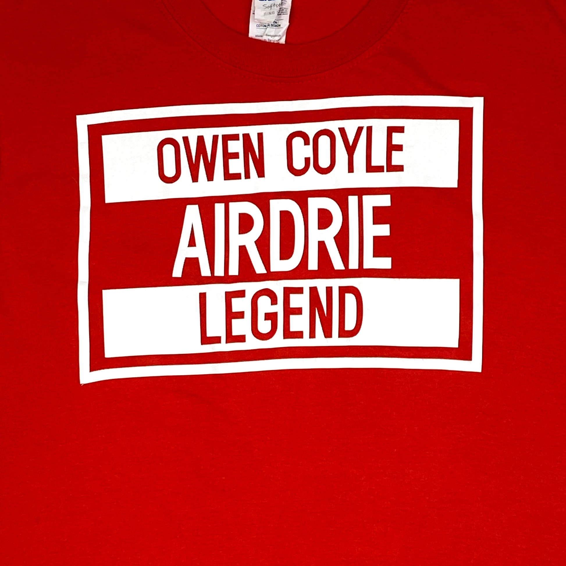 Owen Coyle Airdrie Legend T-Shirt | Medium