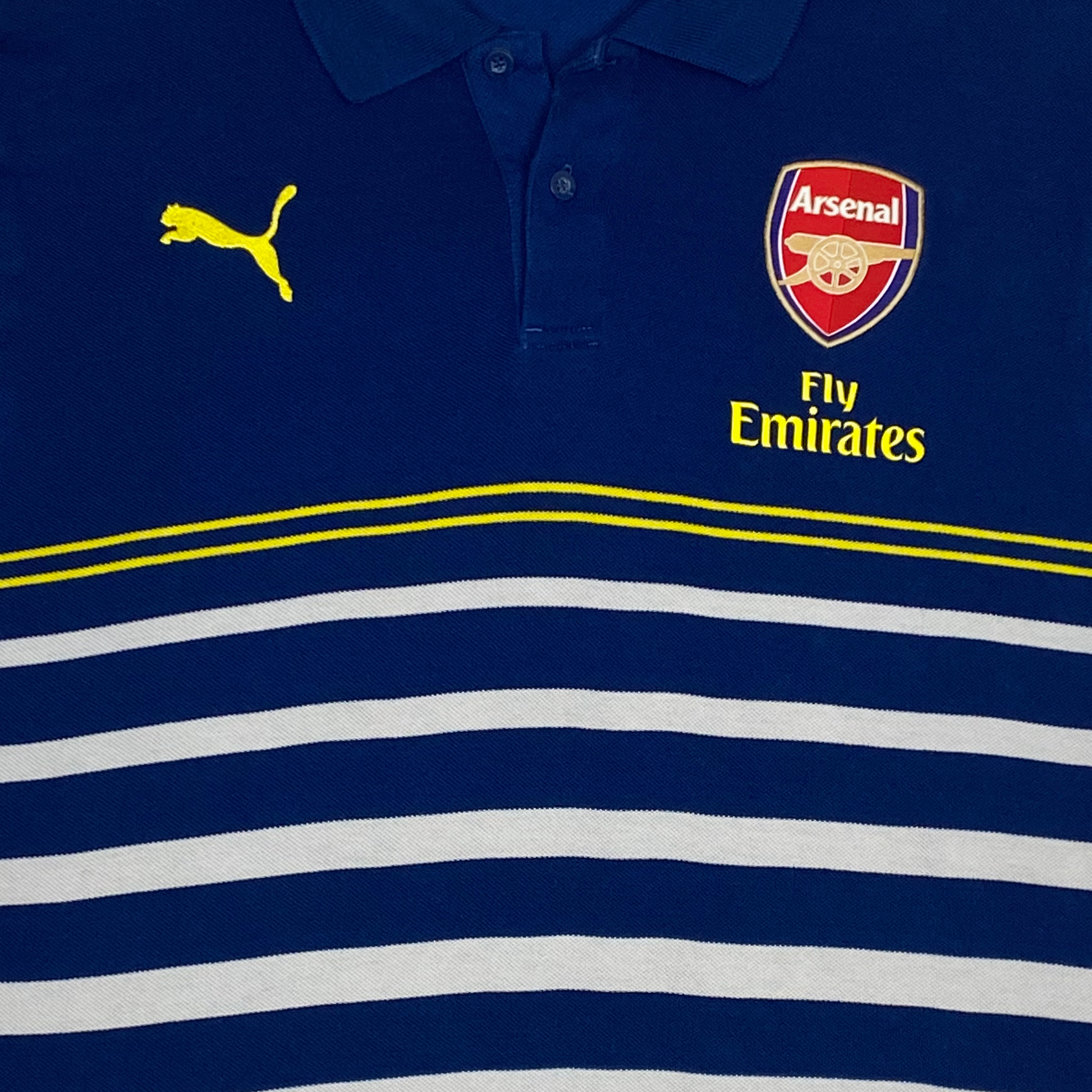 Arsenal Puma Dry Cell Navy Polo Shirt (2014-15) | Extra Large