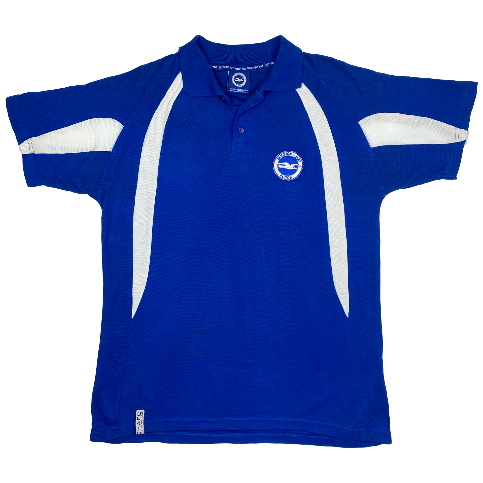 Brighton & Hove Albion Blue Polo Shirt | Large