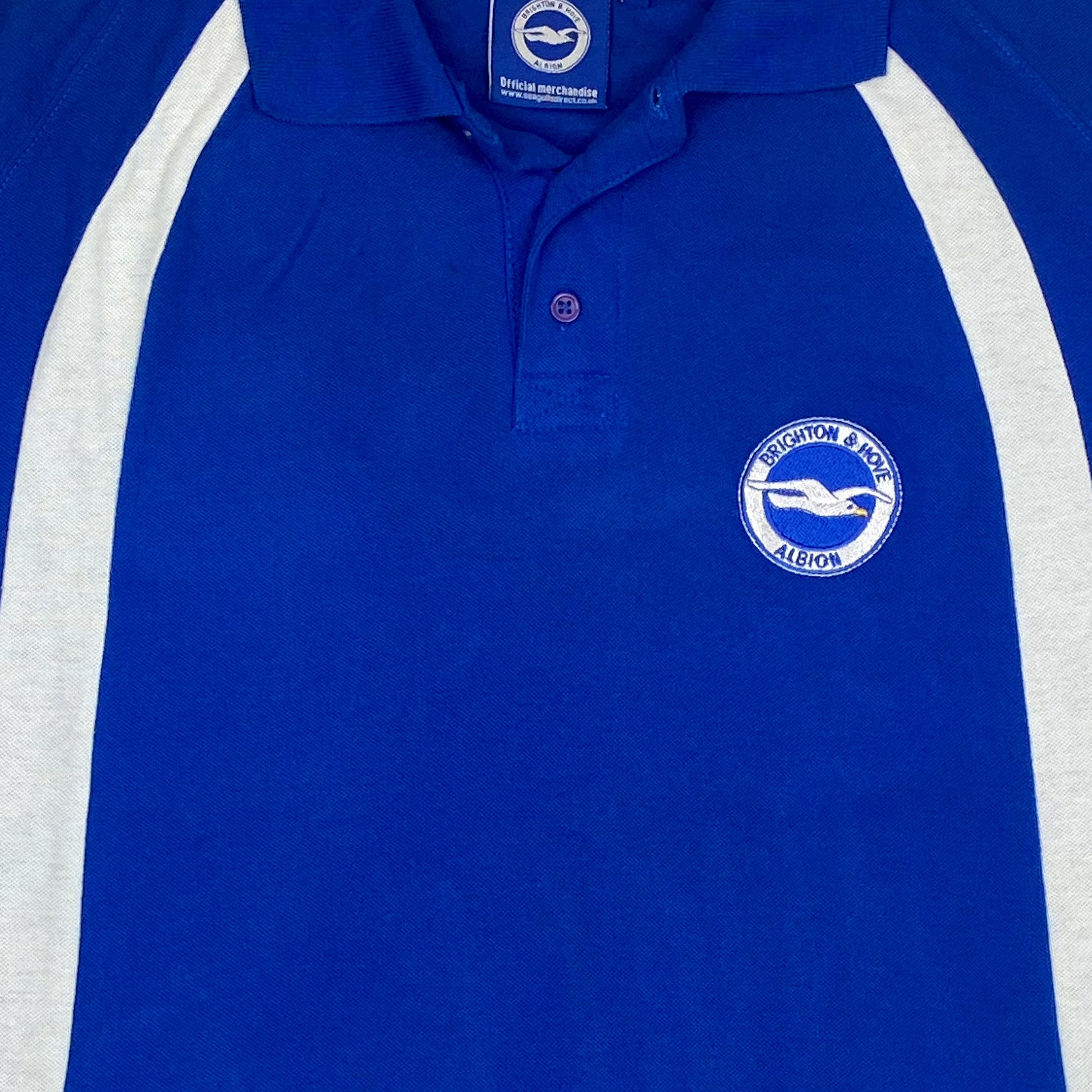 Brighton & Hove Albion Blue Polo Shirt | Large