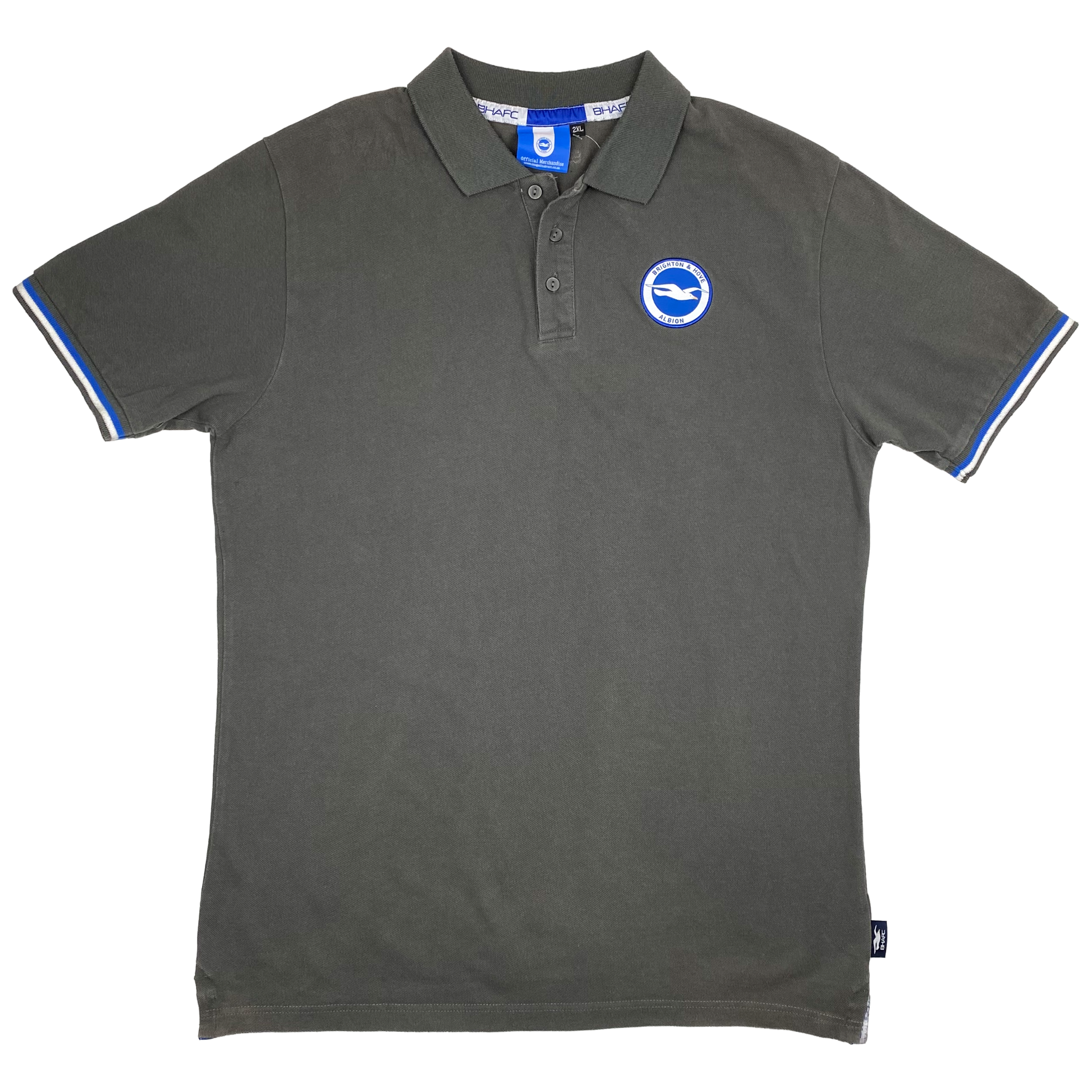 Brighton & Hove Albion Grey Polo Shirt | XXL