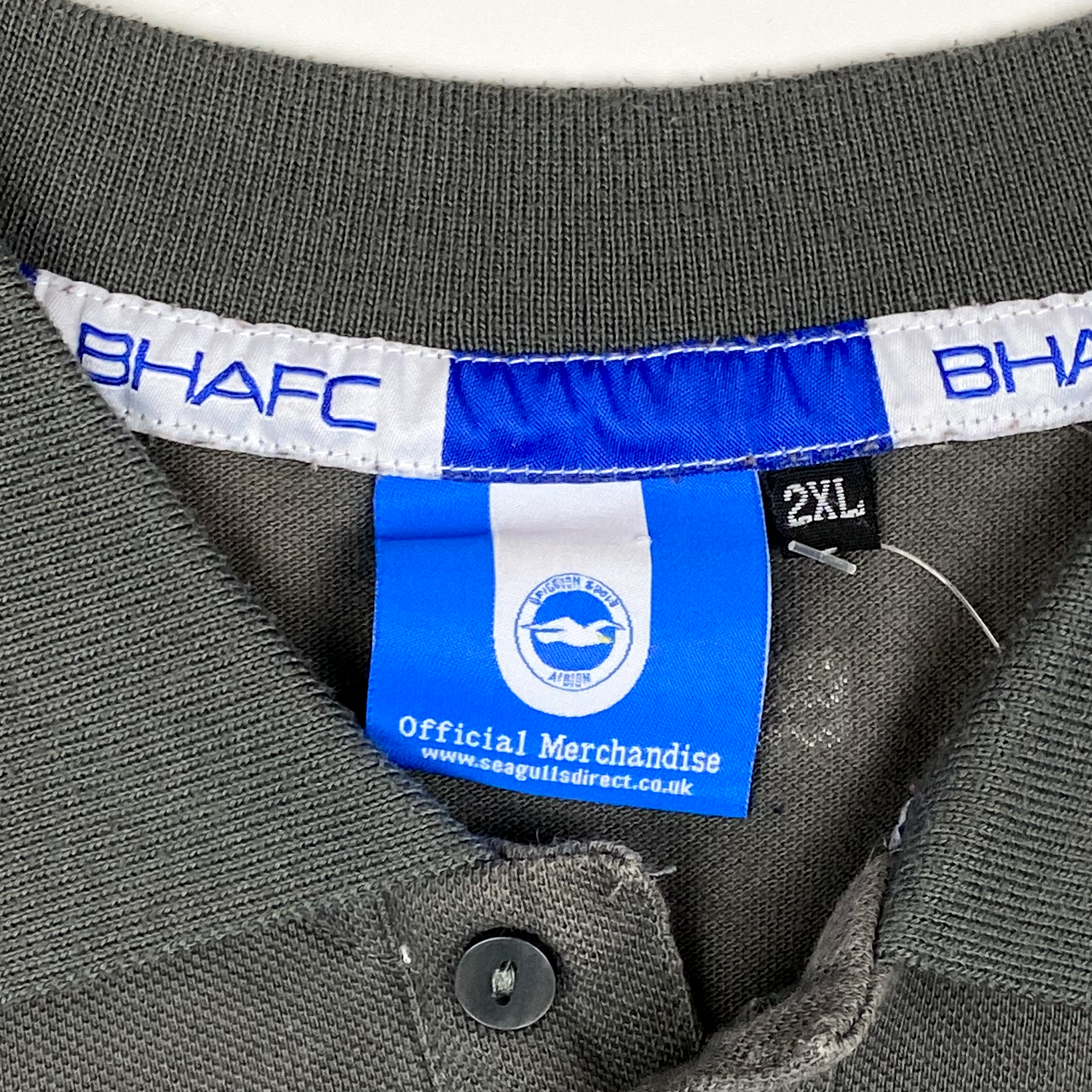 Brighton & Hove Albion Grey Polo Shirt | XXL