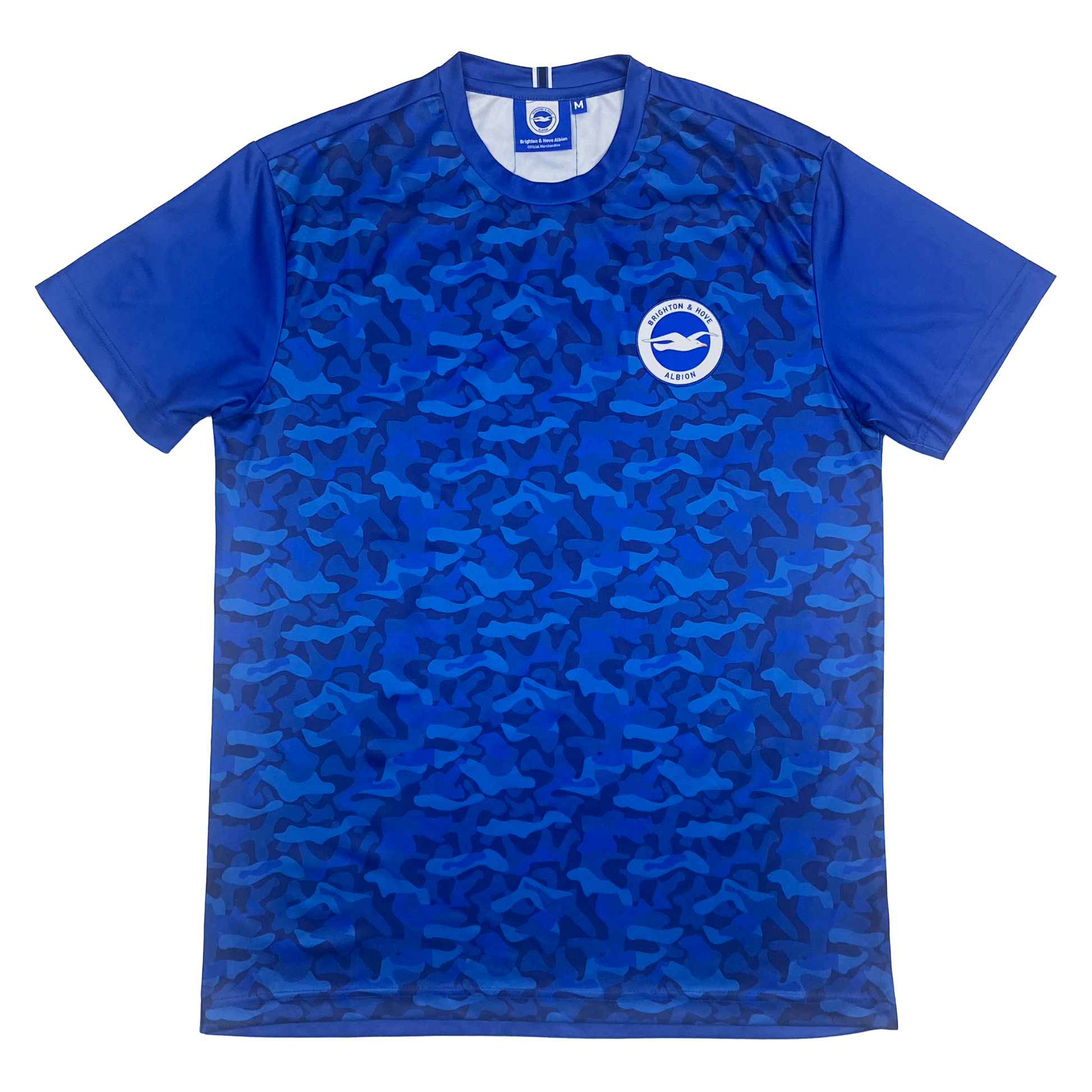 Brighton & Hove Albion Blue Camouflage T-Shirt | Medium