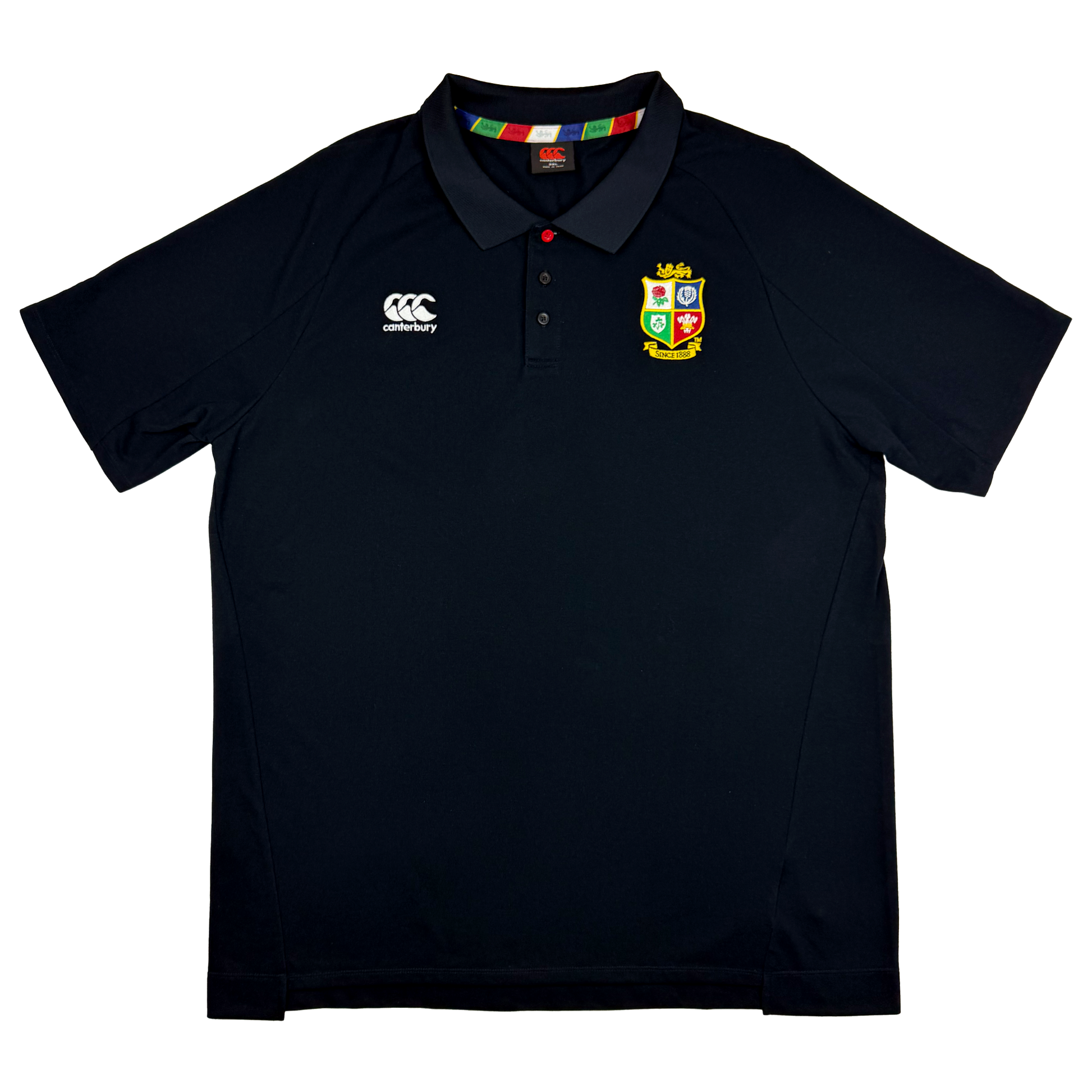 British & Irish Lions Black Polo Shirt (2021) | XXXL