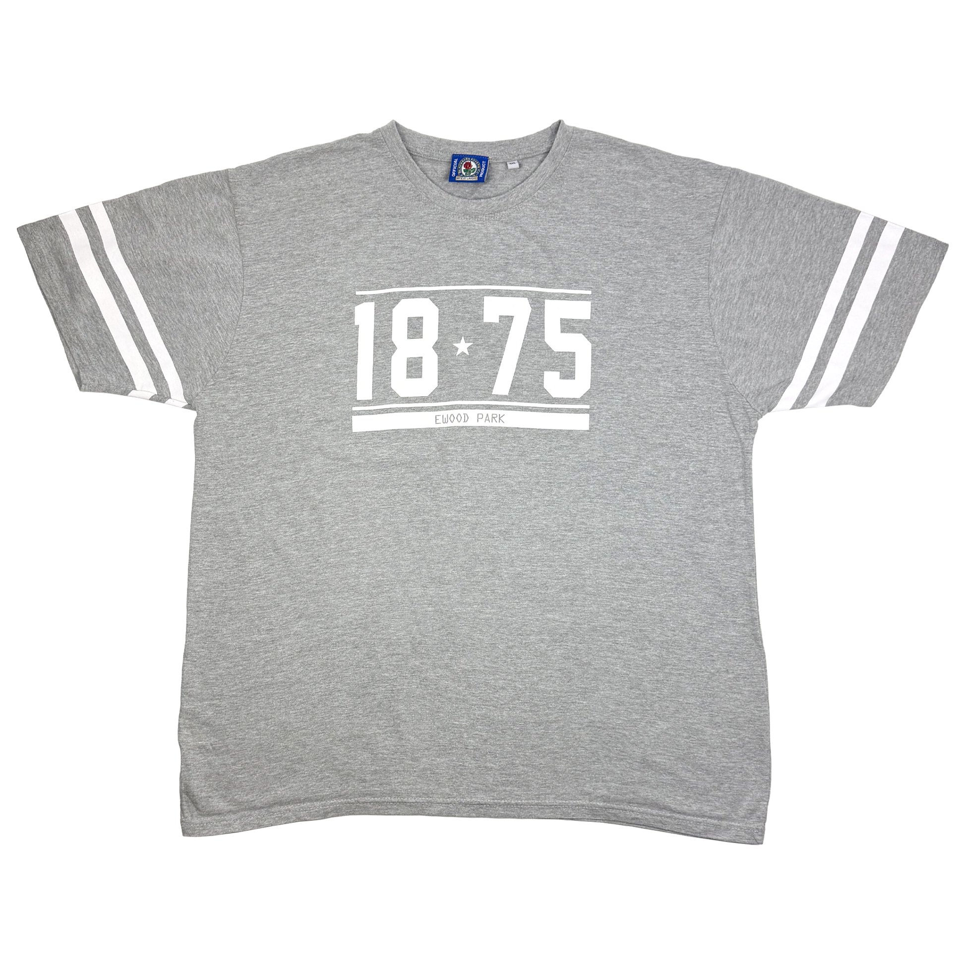Blackburn Rovers Grey '1875 Ewood Park' T-Shirt | XXL