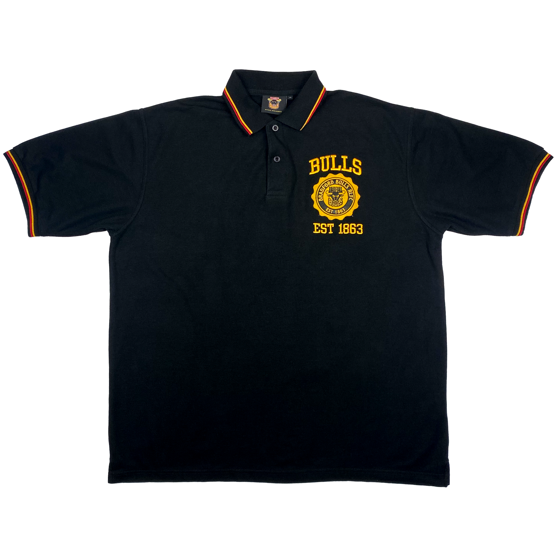 Bradford Bulls Black Polo Shirt | Extra Large