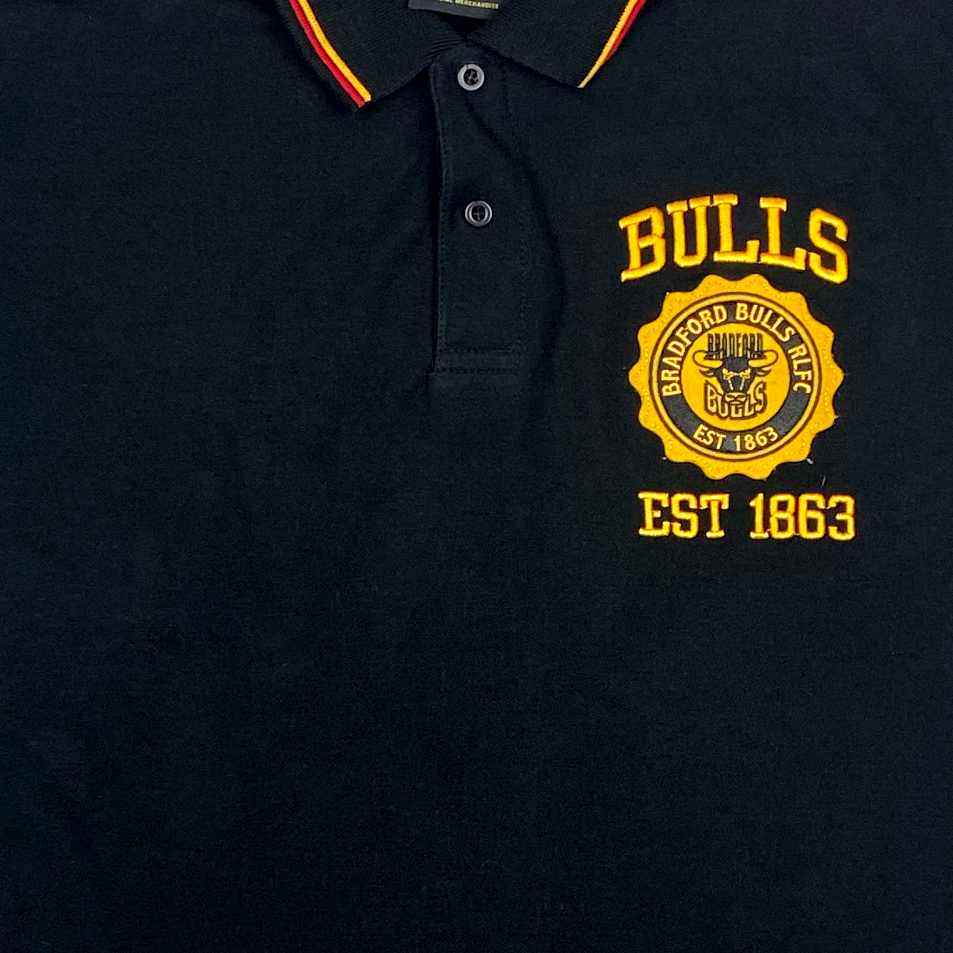 Bradford Bulls Black Polo Shirt | Extra Large
