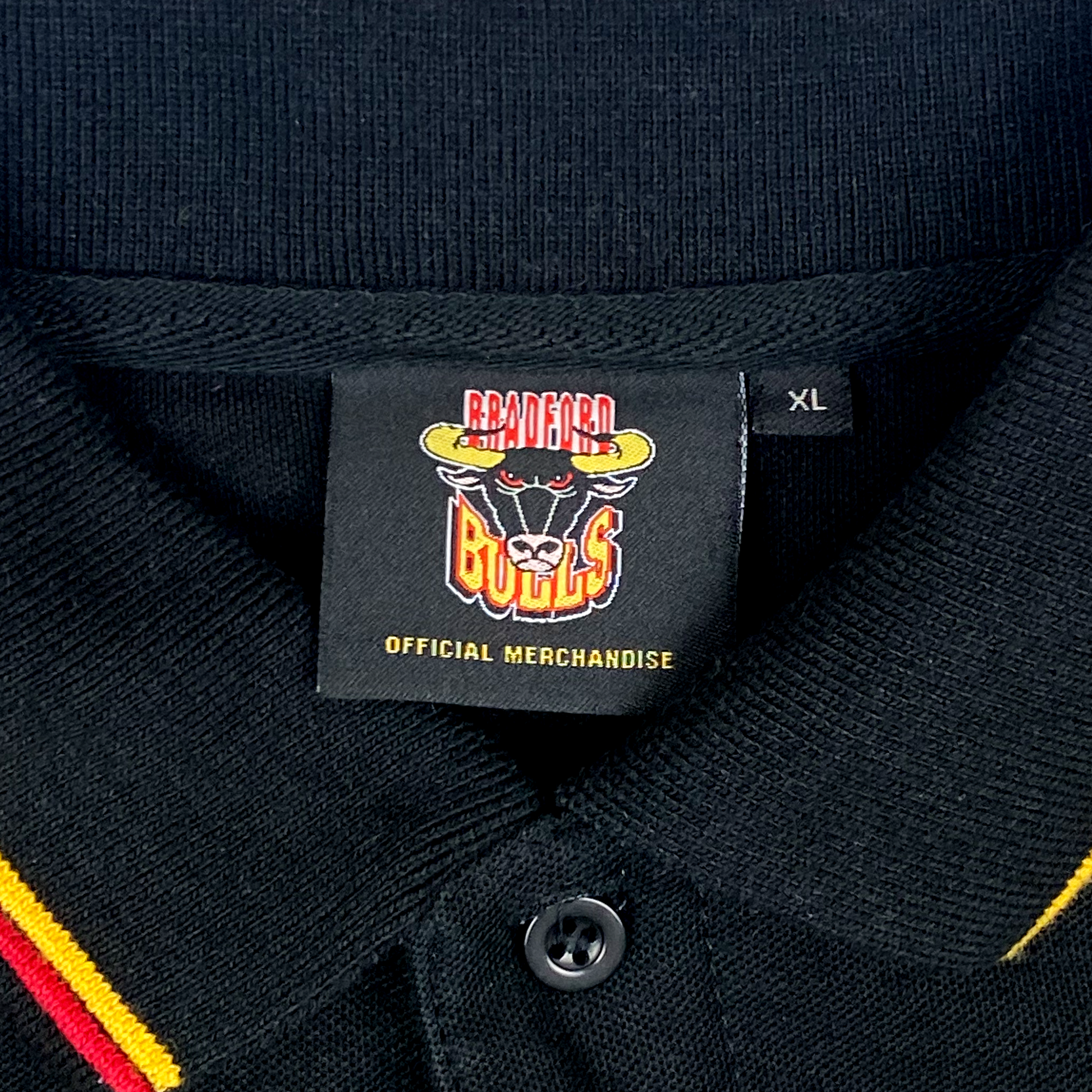 Bradford Bulls Black Polo Shirt | Extra Large