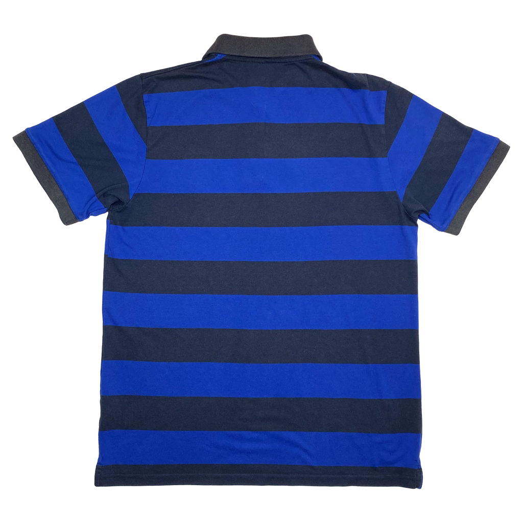 Chelsea Black and Blue Striped Polo Shirt | Large