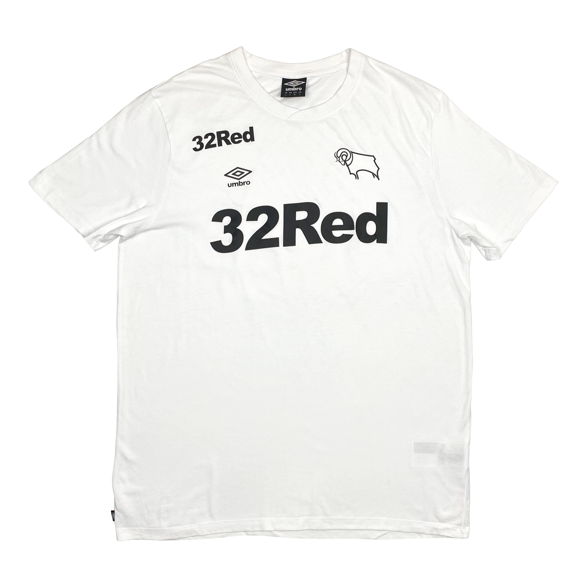 Derby County Training T-Shirt White | Large