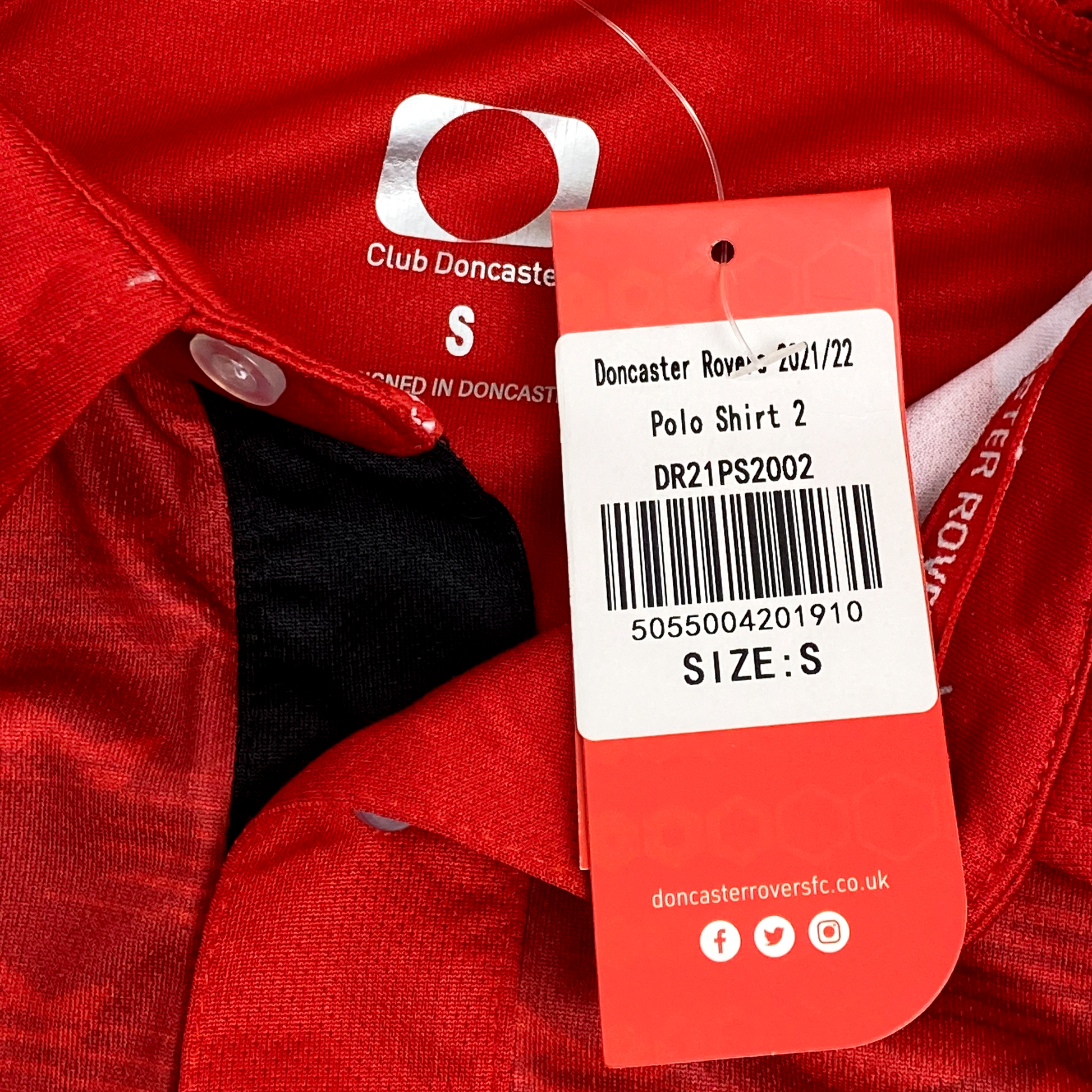 Doncaster Rovers Red Polo Shirt (2021-22) | Small