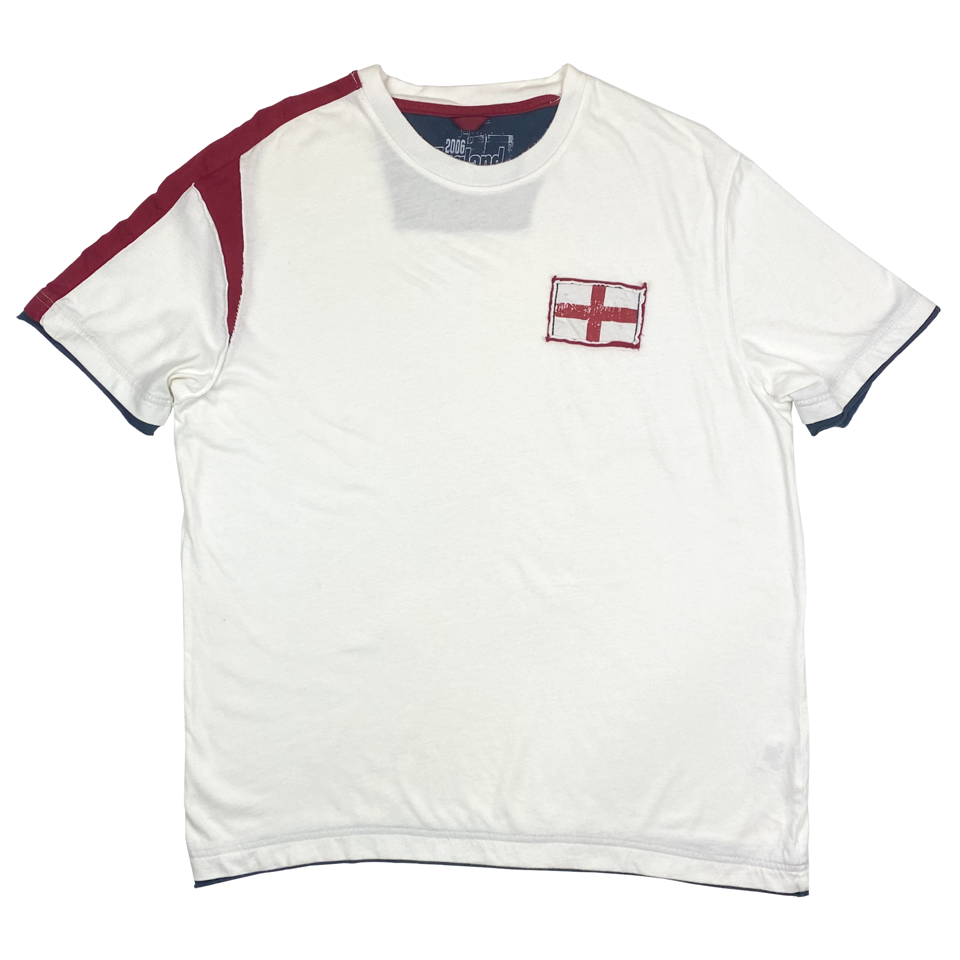 England White Crew Neck T-Shirt (2006) | Medium