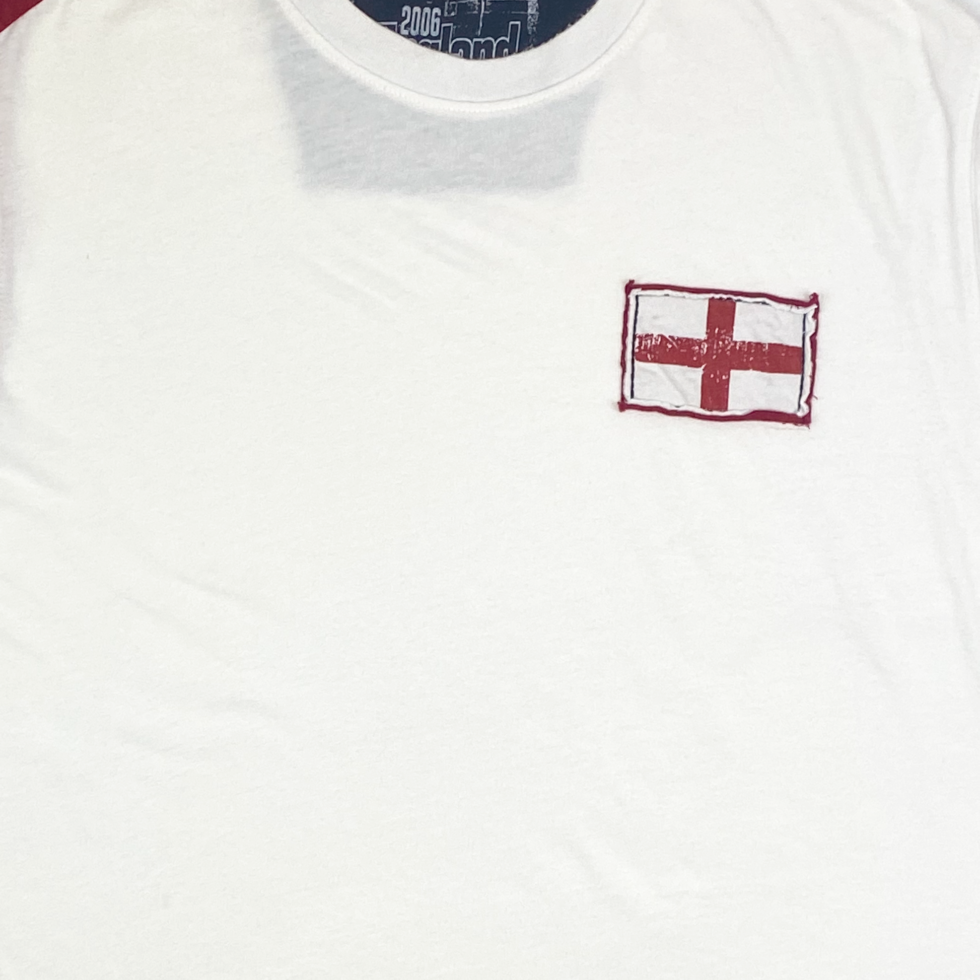 England White Crew Neck T-Shirt (2006) | Medium