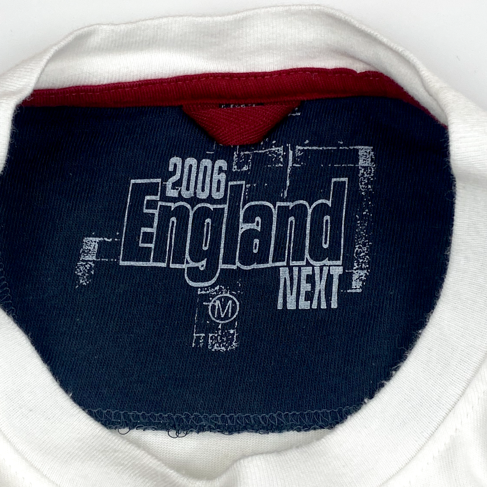 England White Crew Neck T-Shirt (2006) | Medium