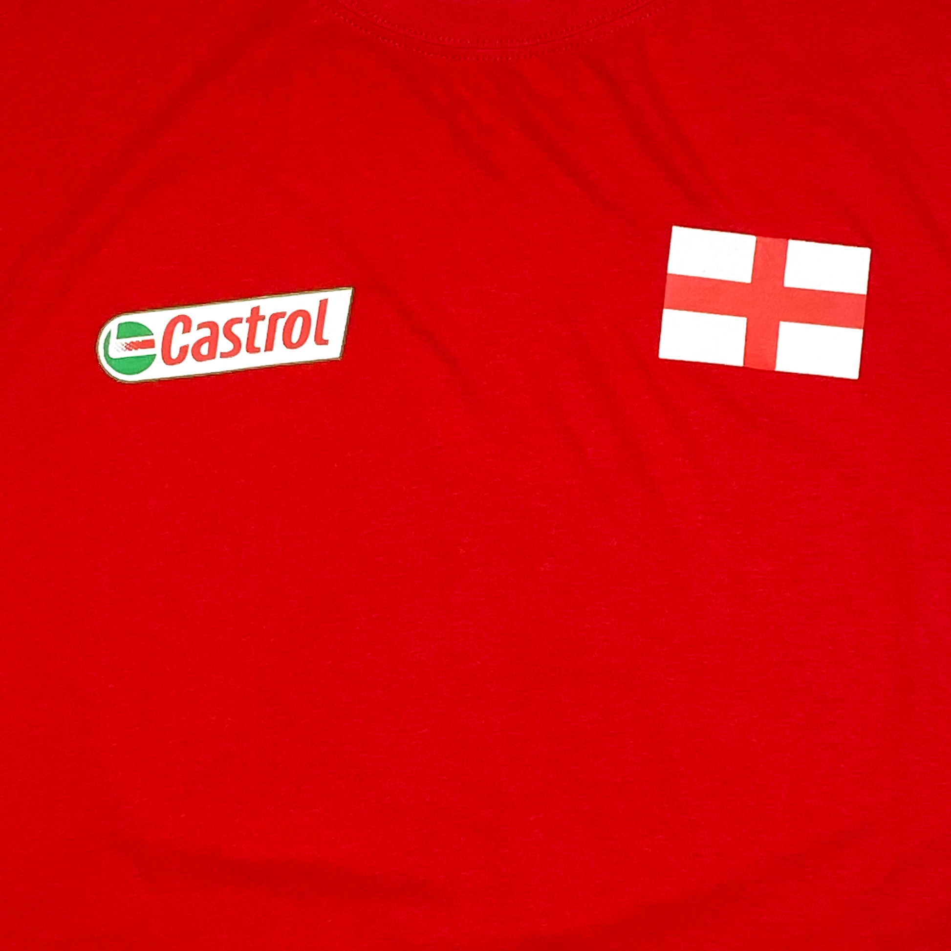 England Castrol Red Crewneck T-Shirt | Large