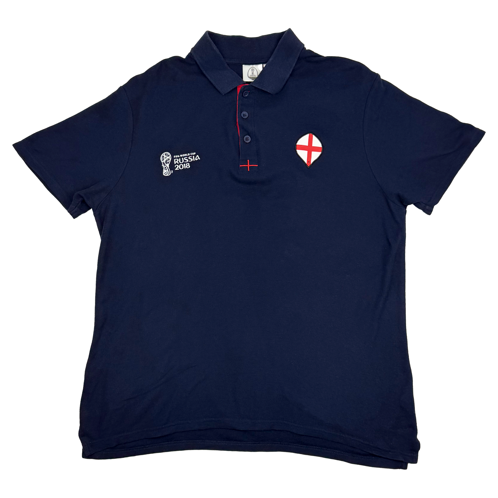 England 2018 FIFA World Cup Navy Polo | Large