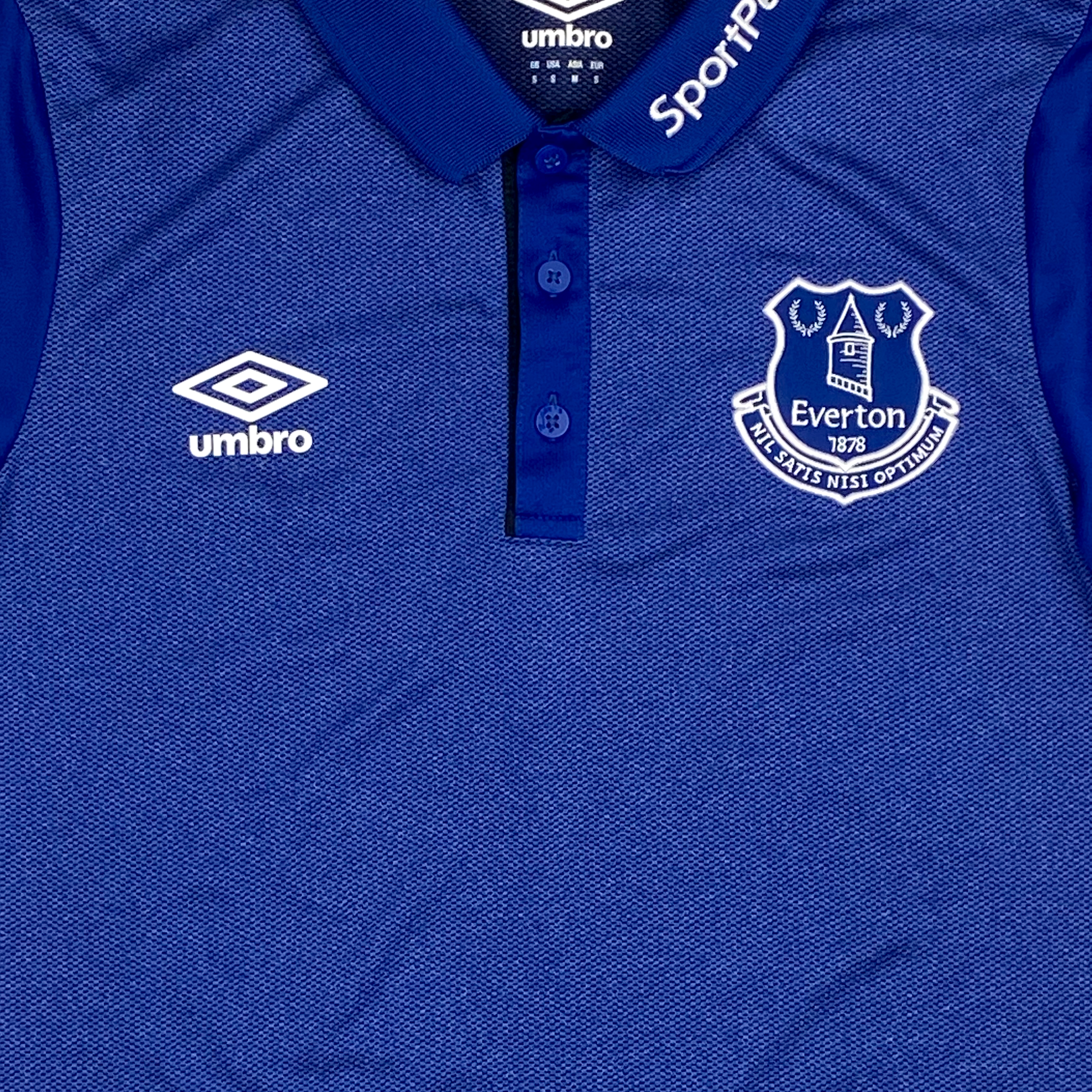 Everton Blue Polo Shirt (2017-18) | Small