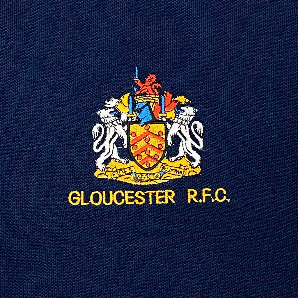 Gloucester Rugby Navy Polo Shirt | Medium