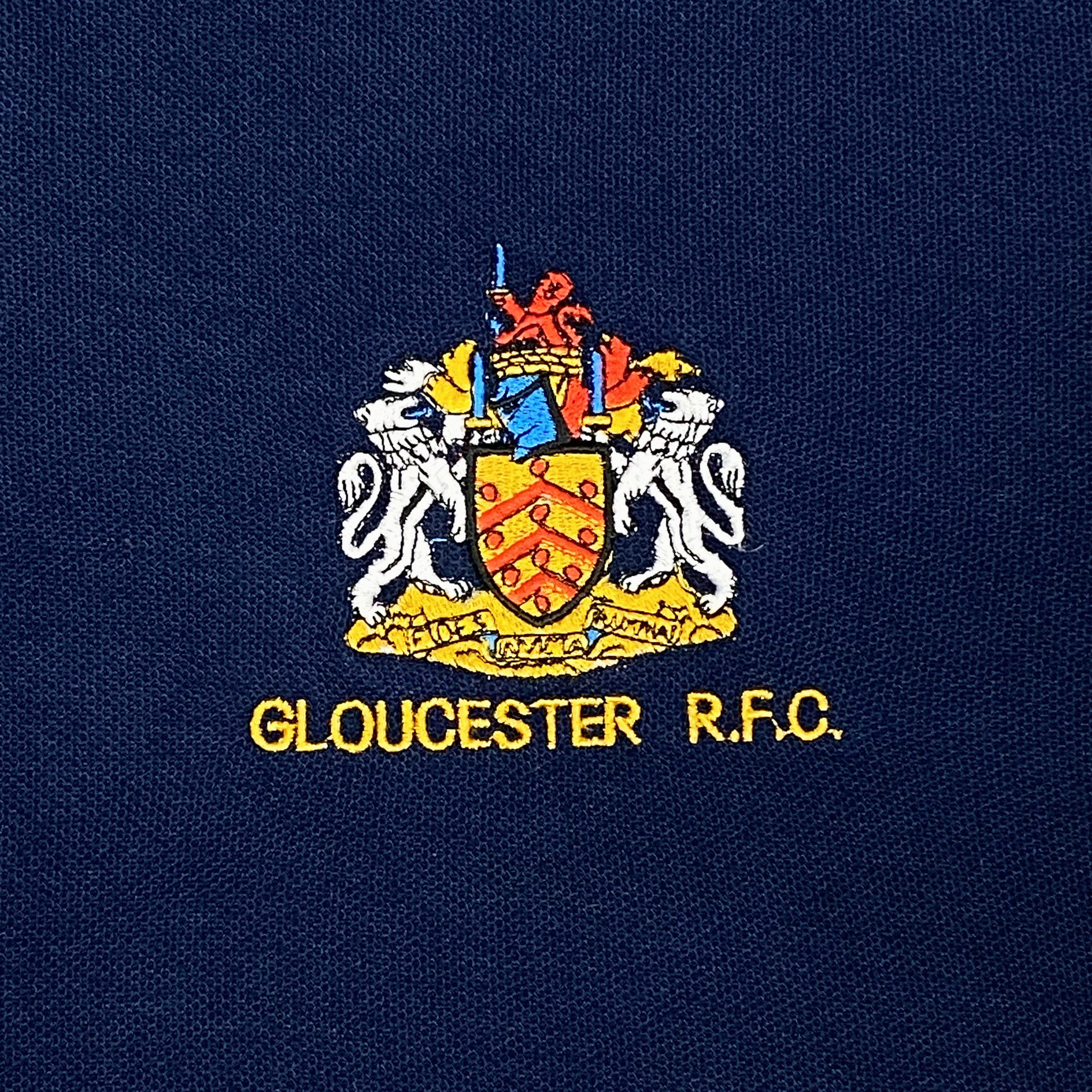Gloucester Rugby Navy Polo Shirt | Medium