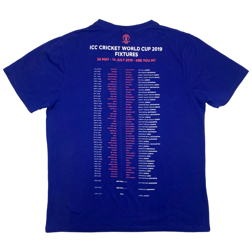 Cricket World Cup 2019 T-Shirt | Large