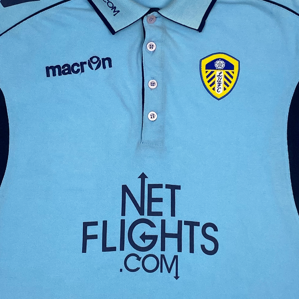 Leeds United Sky Blue Polo Shirt (2012-13) | Extra Large