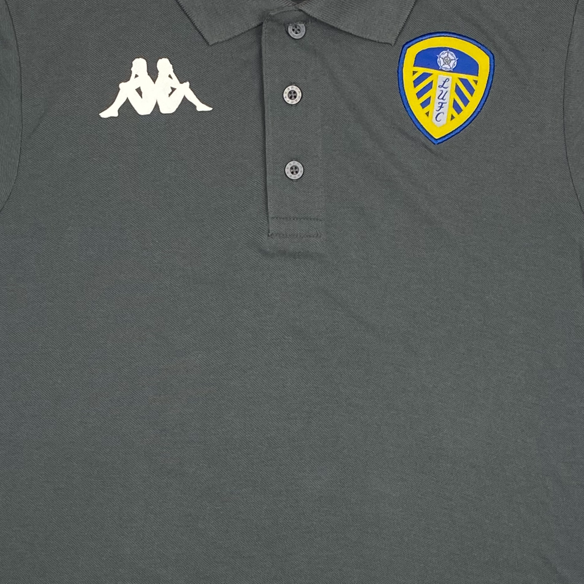 Leeds United Grey Polo Shirt | Extra Small