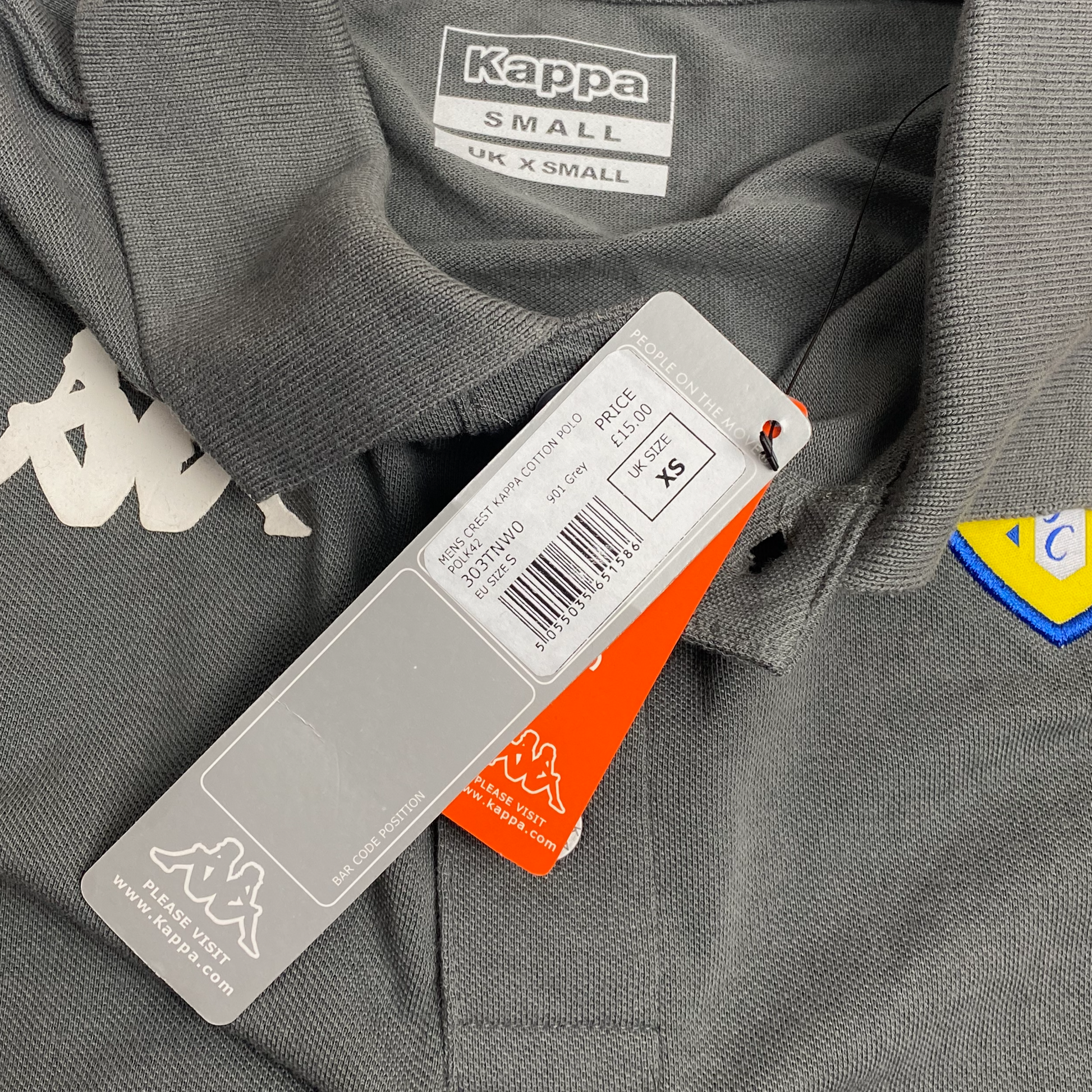 Leeds United Grey Polo Shirt | Extra Small