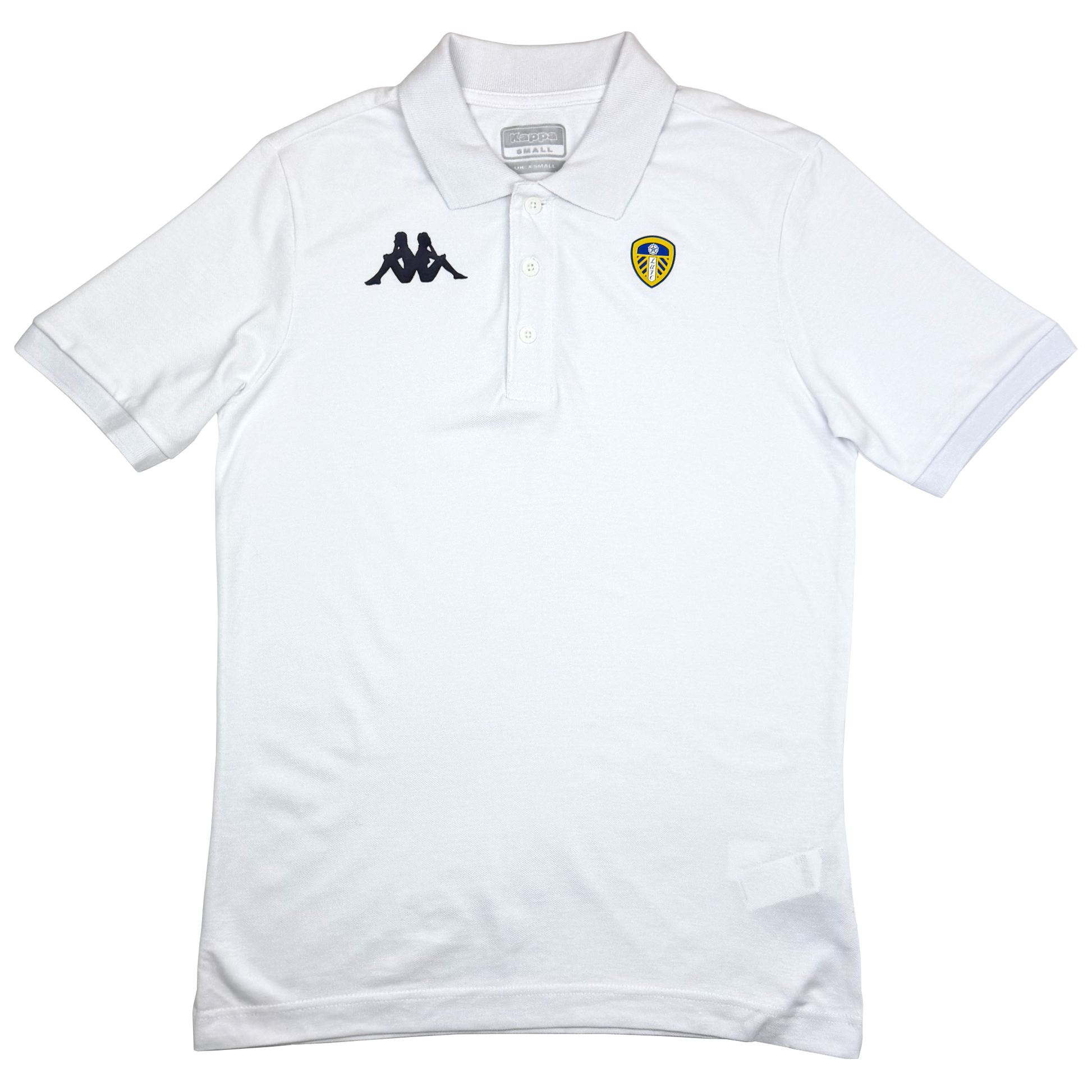 Leeds United White Polo Shirt | Extra Small