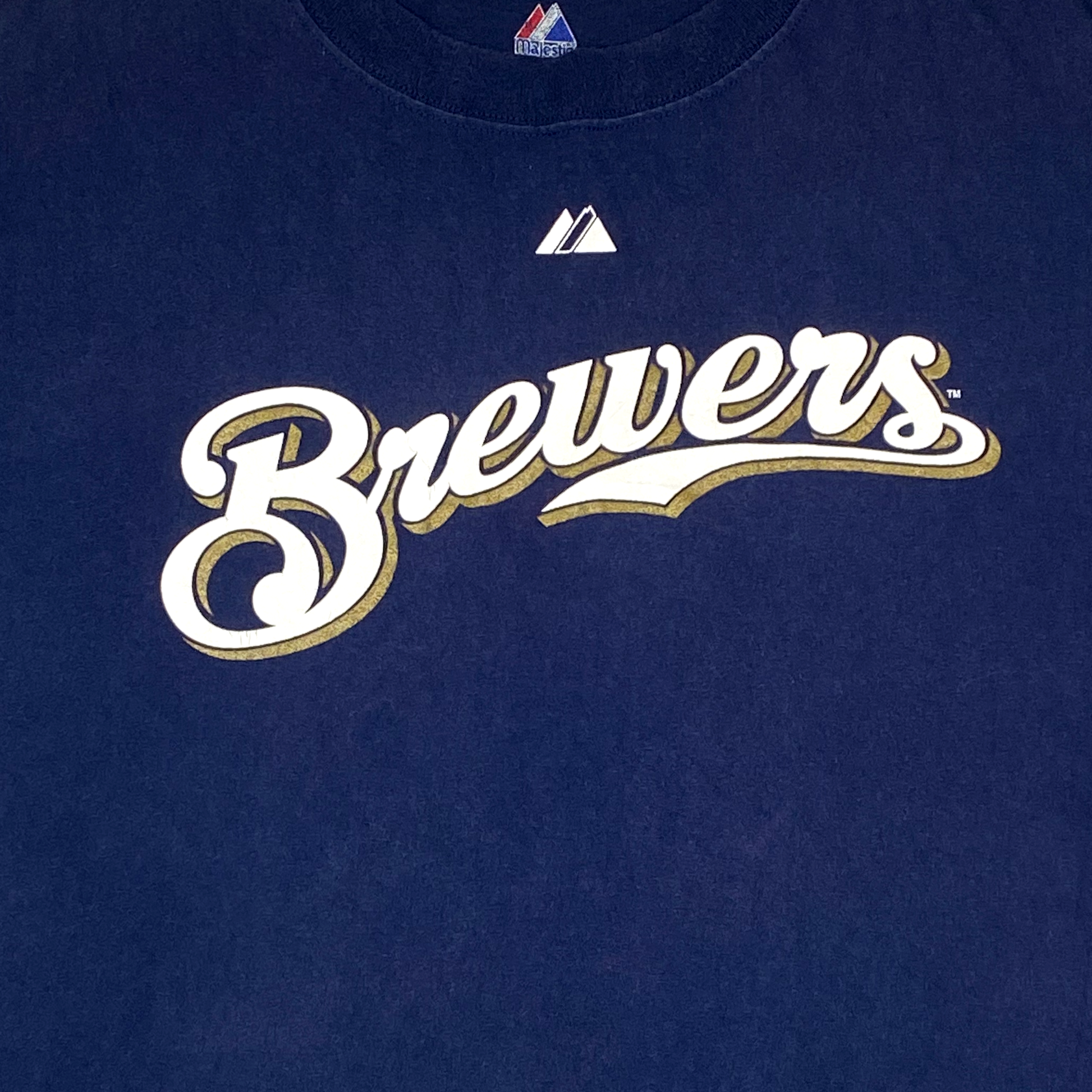 Milwaukee Brewers 'Dad 1' Navy T-Shirt | Large