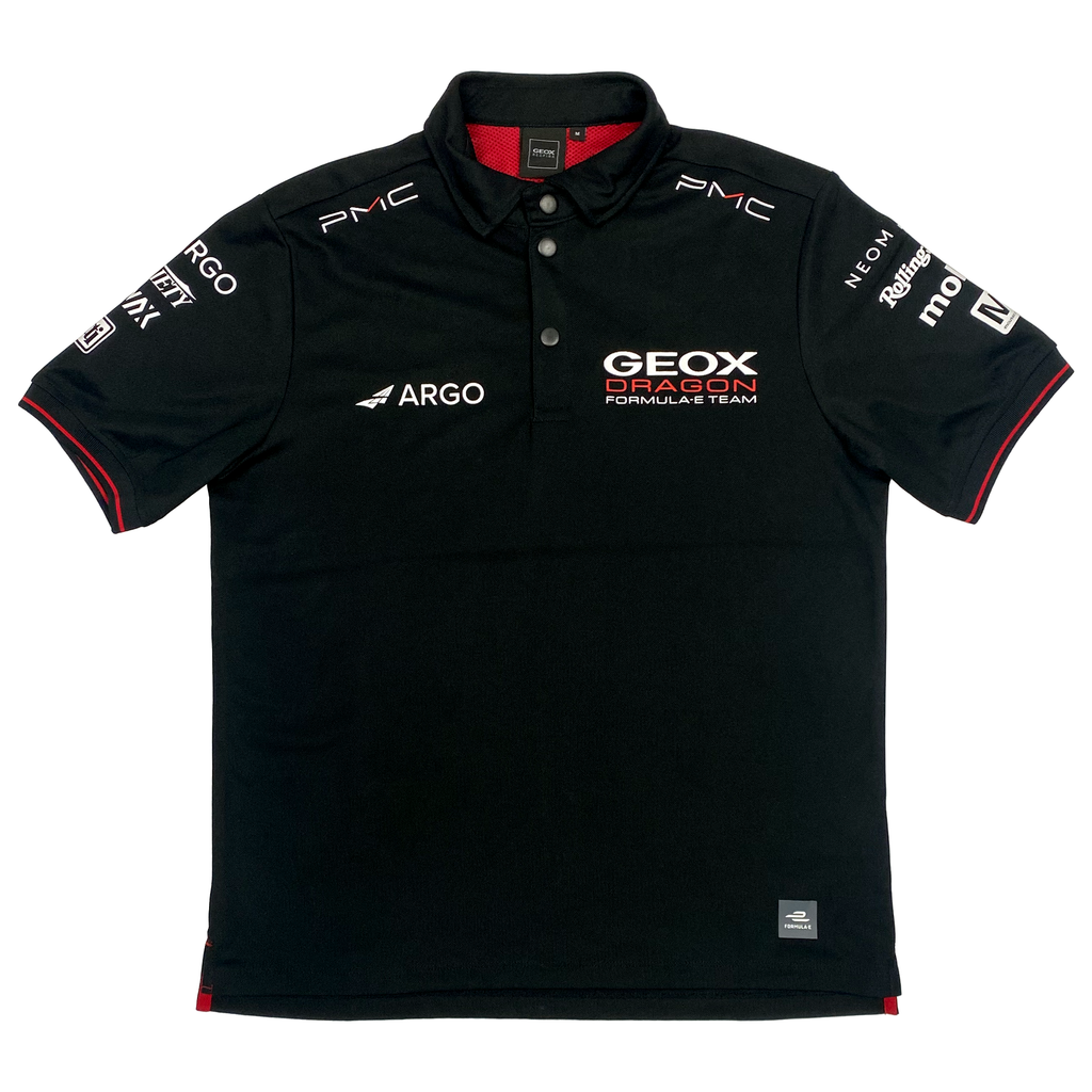 GEOX Dragon Black Polo Shirt | Medium
