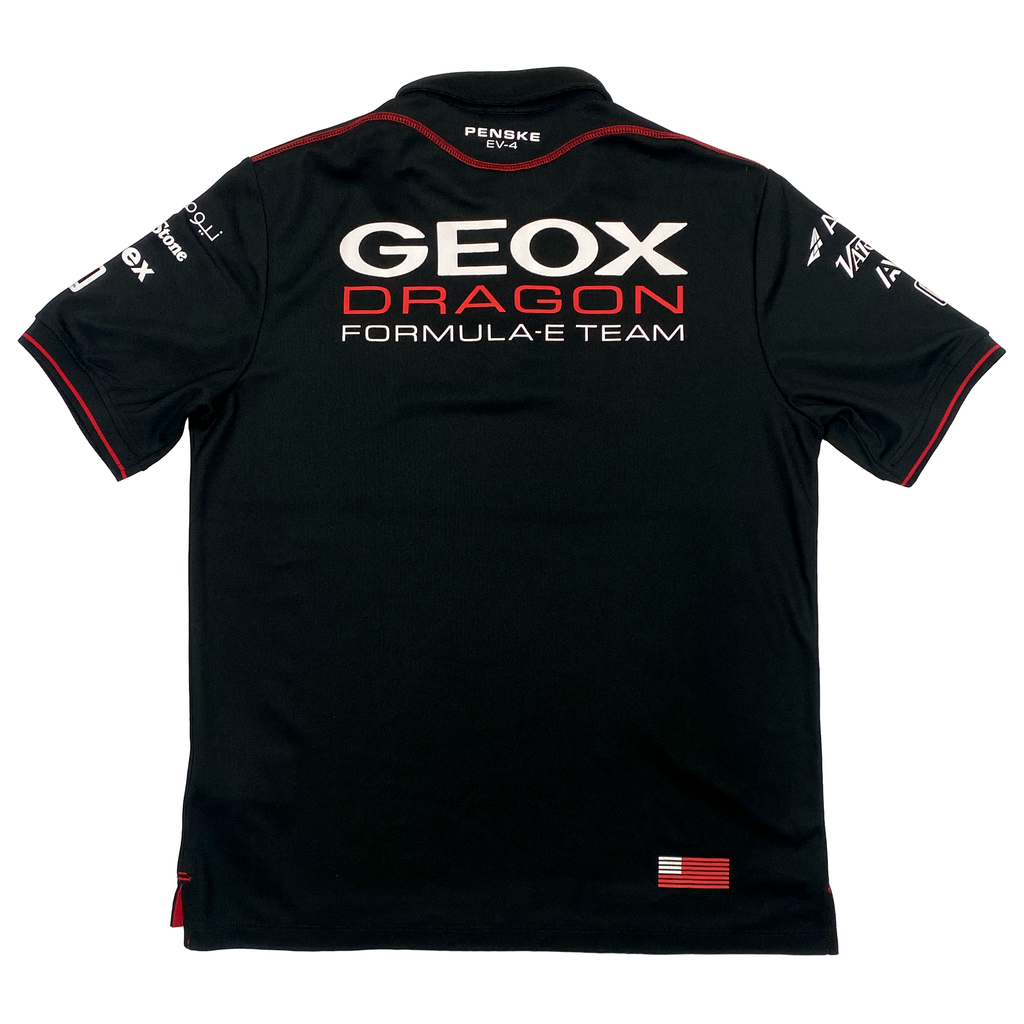 GEOX Dragon Black Polo Shirt | Medium