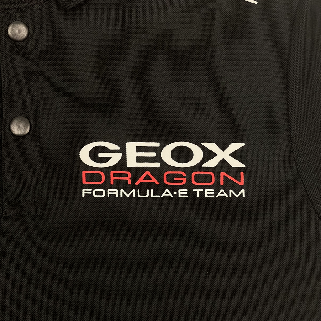 GEOX Dragon Black Polo Shirt | Medium