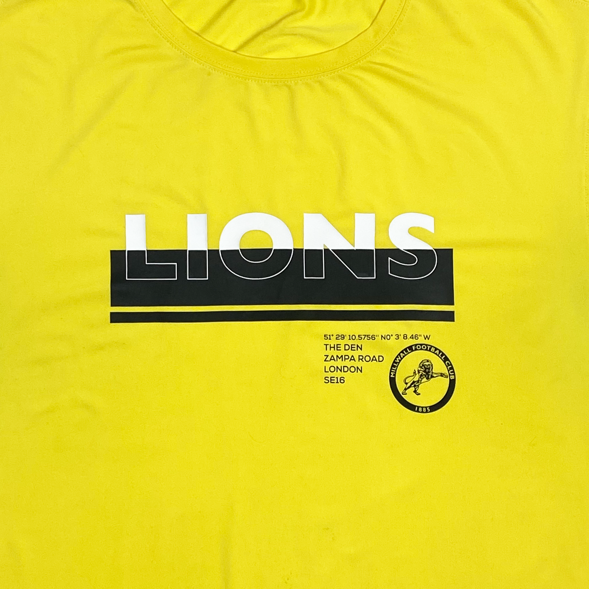 Millwall Yellow Lions Graphic T-Shirt | XXL