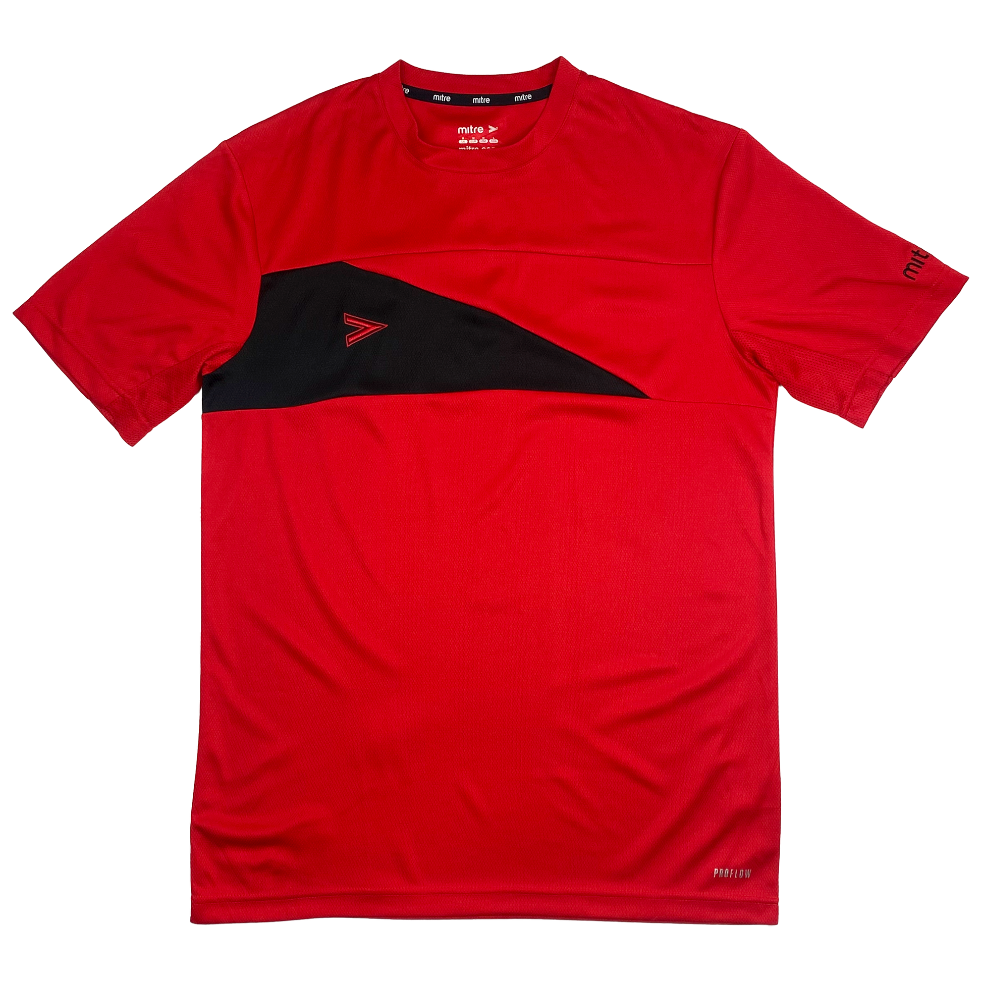 Mitre Delta Plus Football Shirt (Red and Black) | Medium