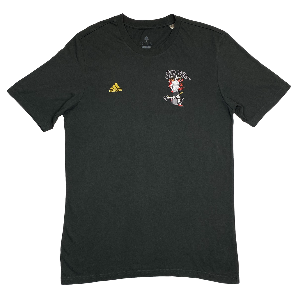 Mo Salah Icons Grey adidas T-Shirt | Small