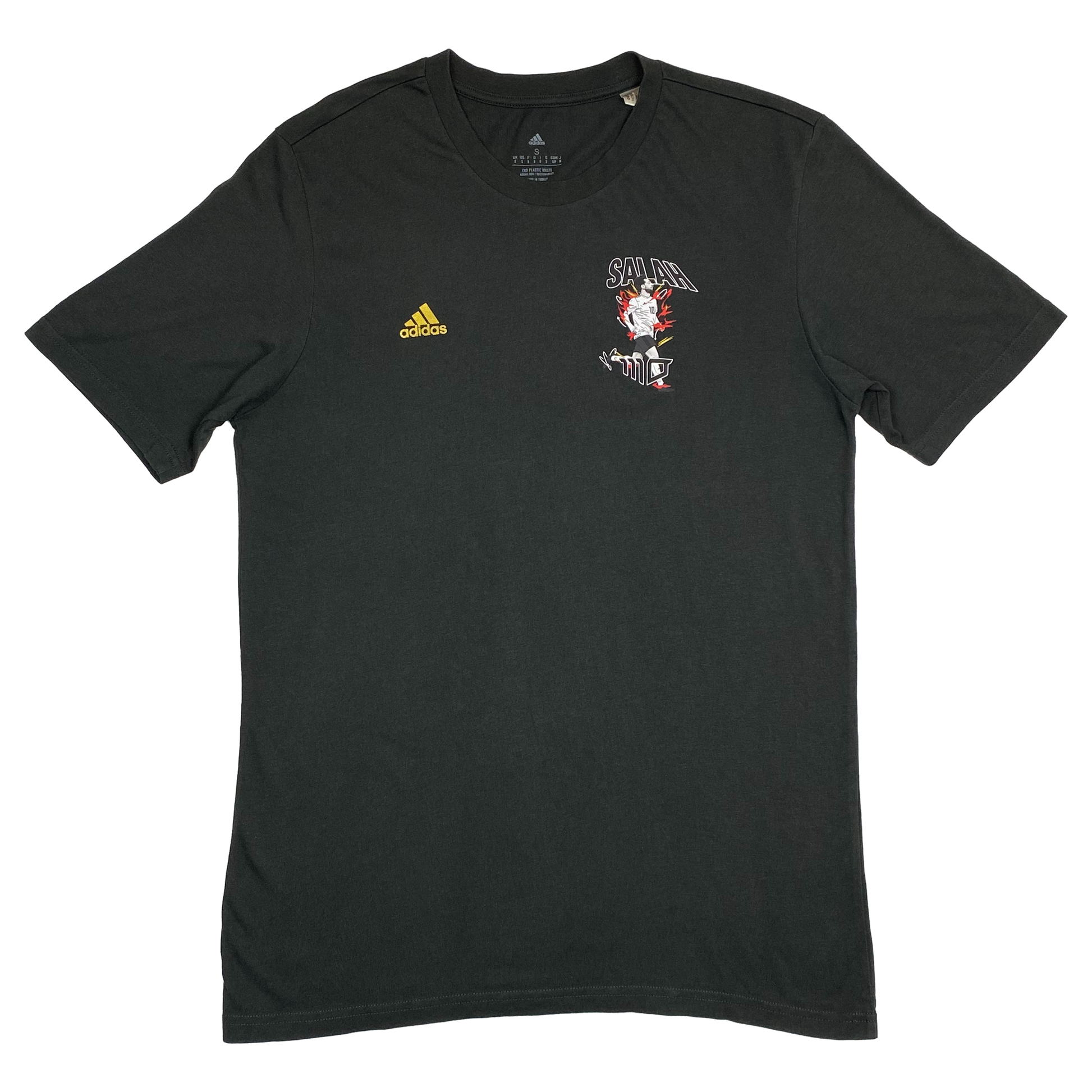 Mo Salah Icons Grey adidas T-Shirt | Small
