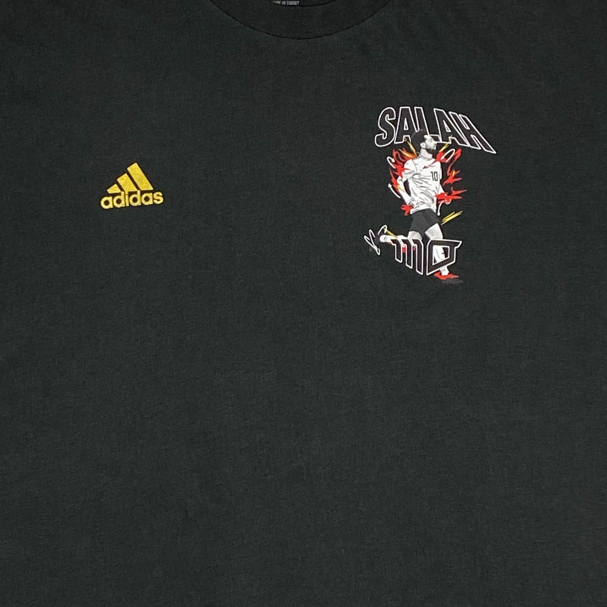 Mo Salah Icons Grey adidas T-Shirt | Small