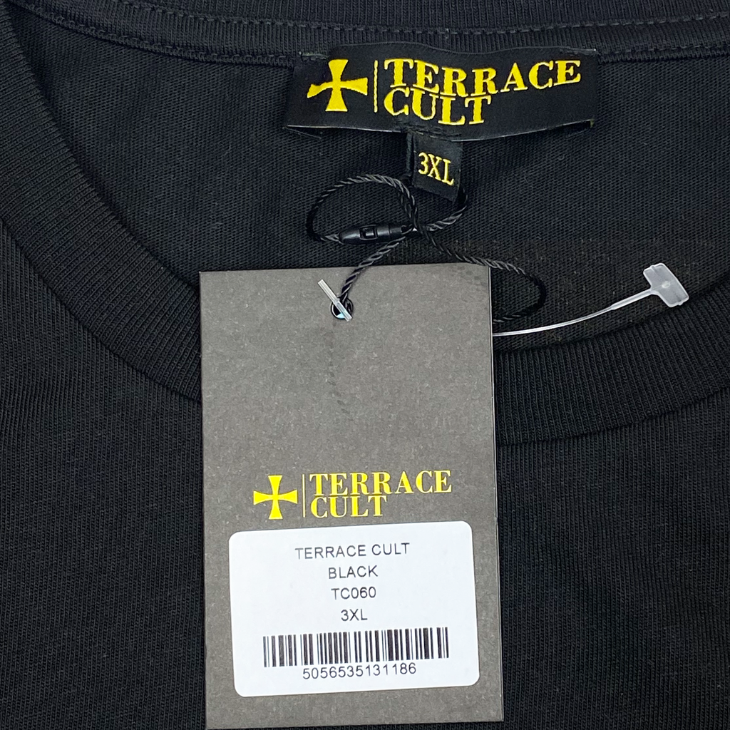 Terrace Cult Black T-Shirt | XXXL