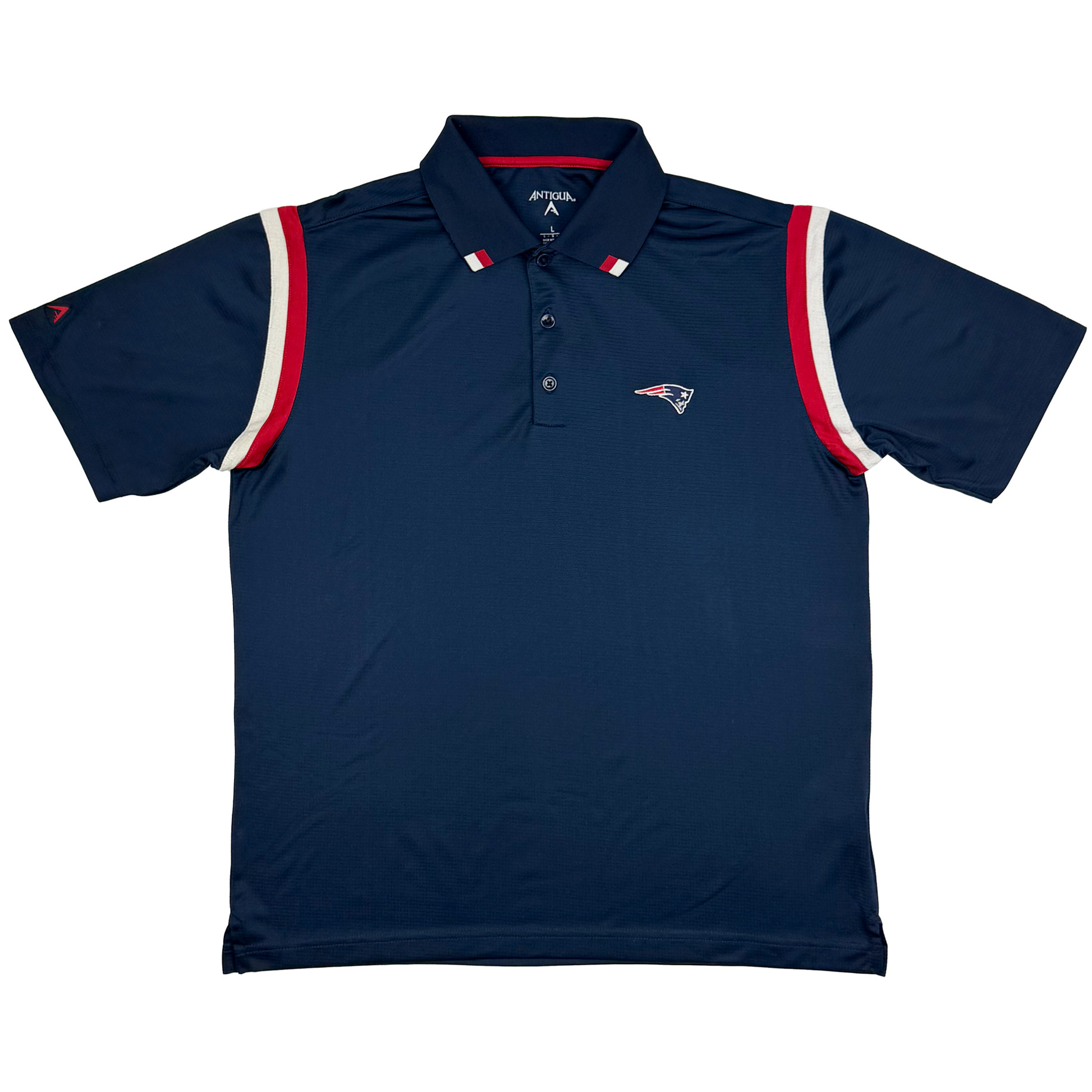 New England Patriots Navy Blue Polo Shirt | Large