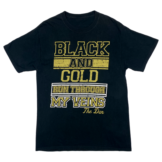 Pittsburgh Steelers 'Black and Gold Runs Through my Veins' T-Shirt | Small