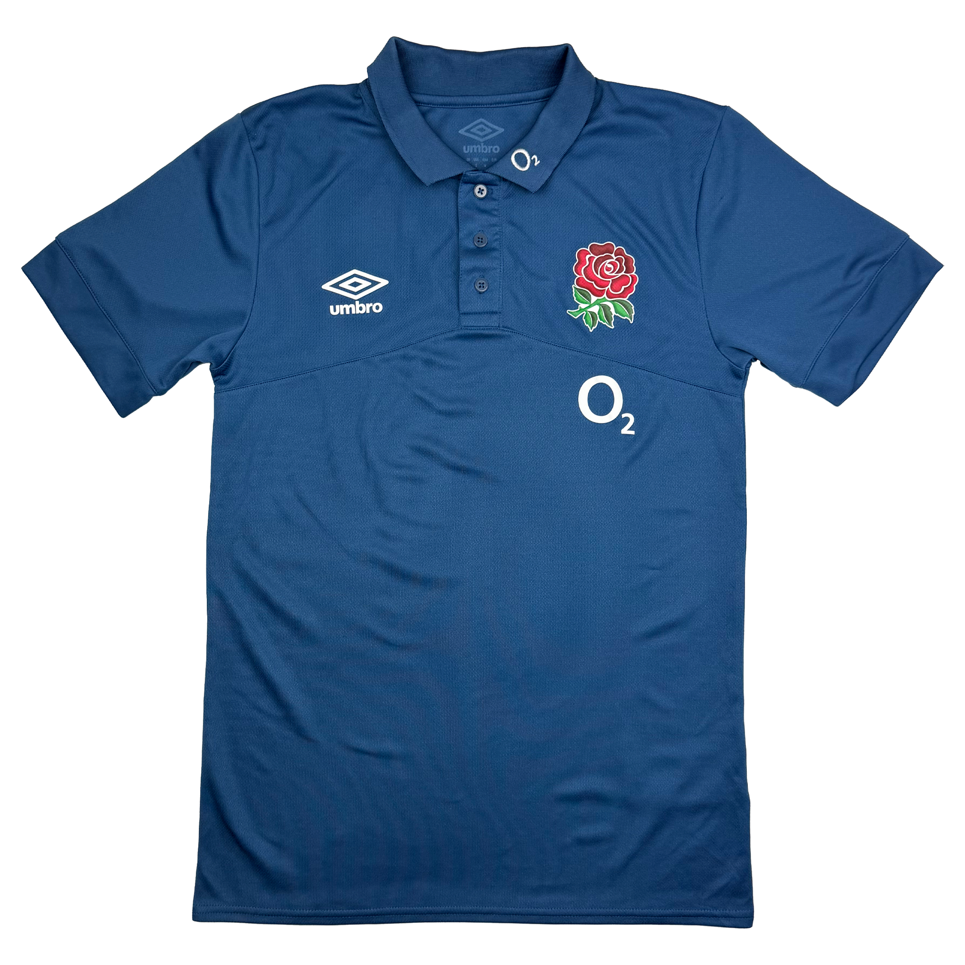 England Rugby Union Blue Polo Shirt | Small