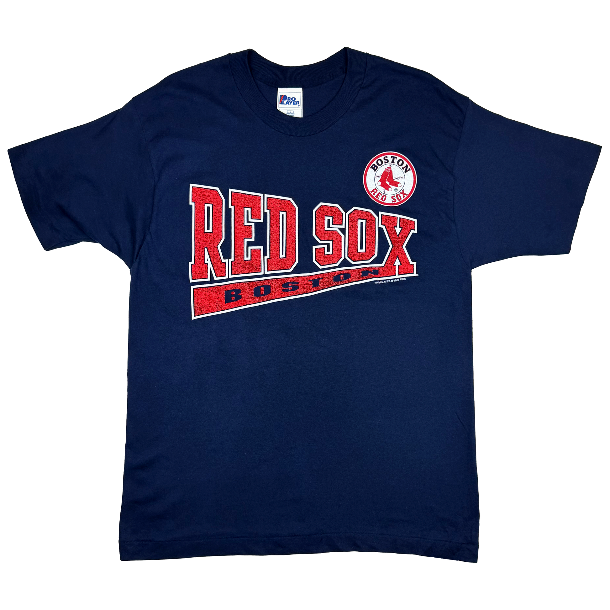 Boston Red Sox Navy Blue T-Shirt (1996) | Large