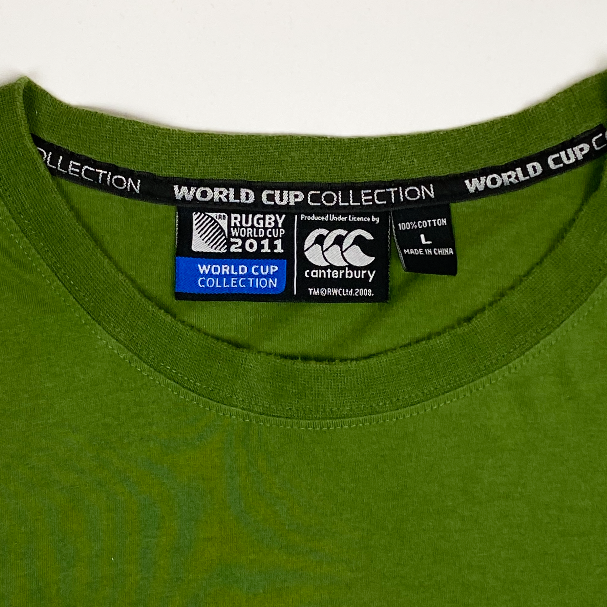 Green 2011 Rugby World Cup T-Shirt | Large