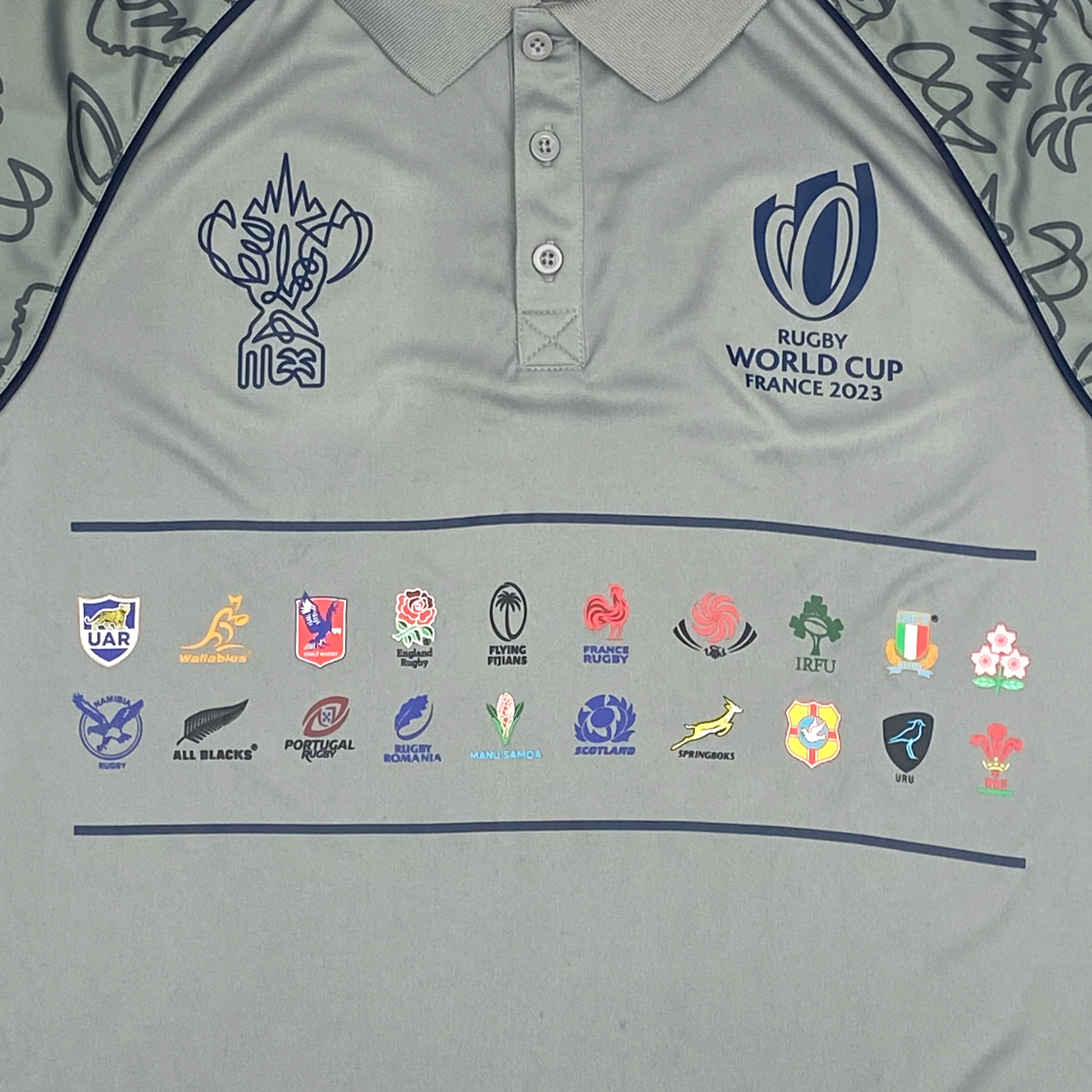 Rugby World Cup 2023 Polo Shirt Grey | Small
