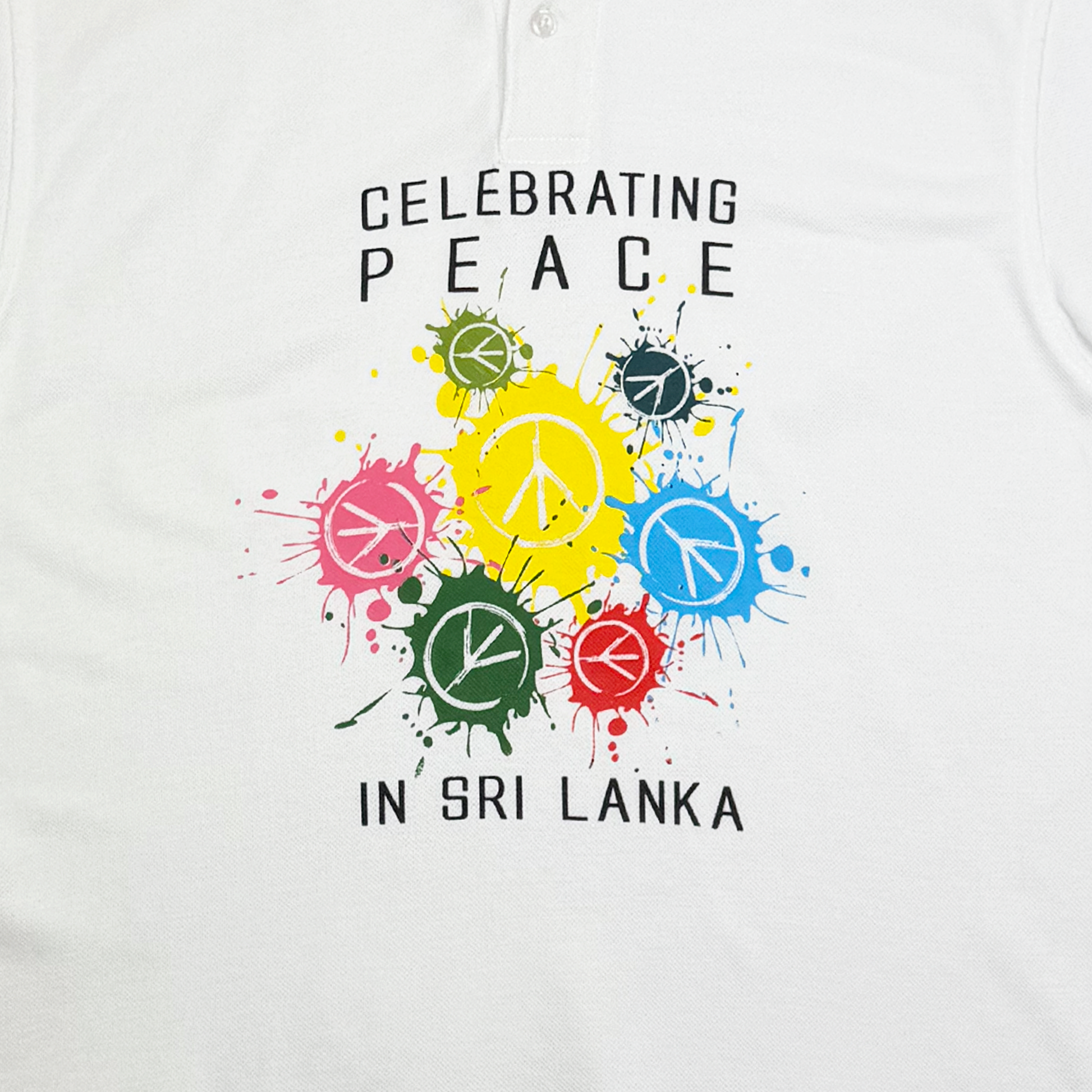 Sri Lanka Celebrating Peace Polo Shirt | Medium