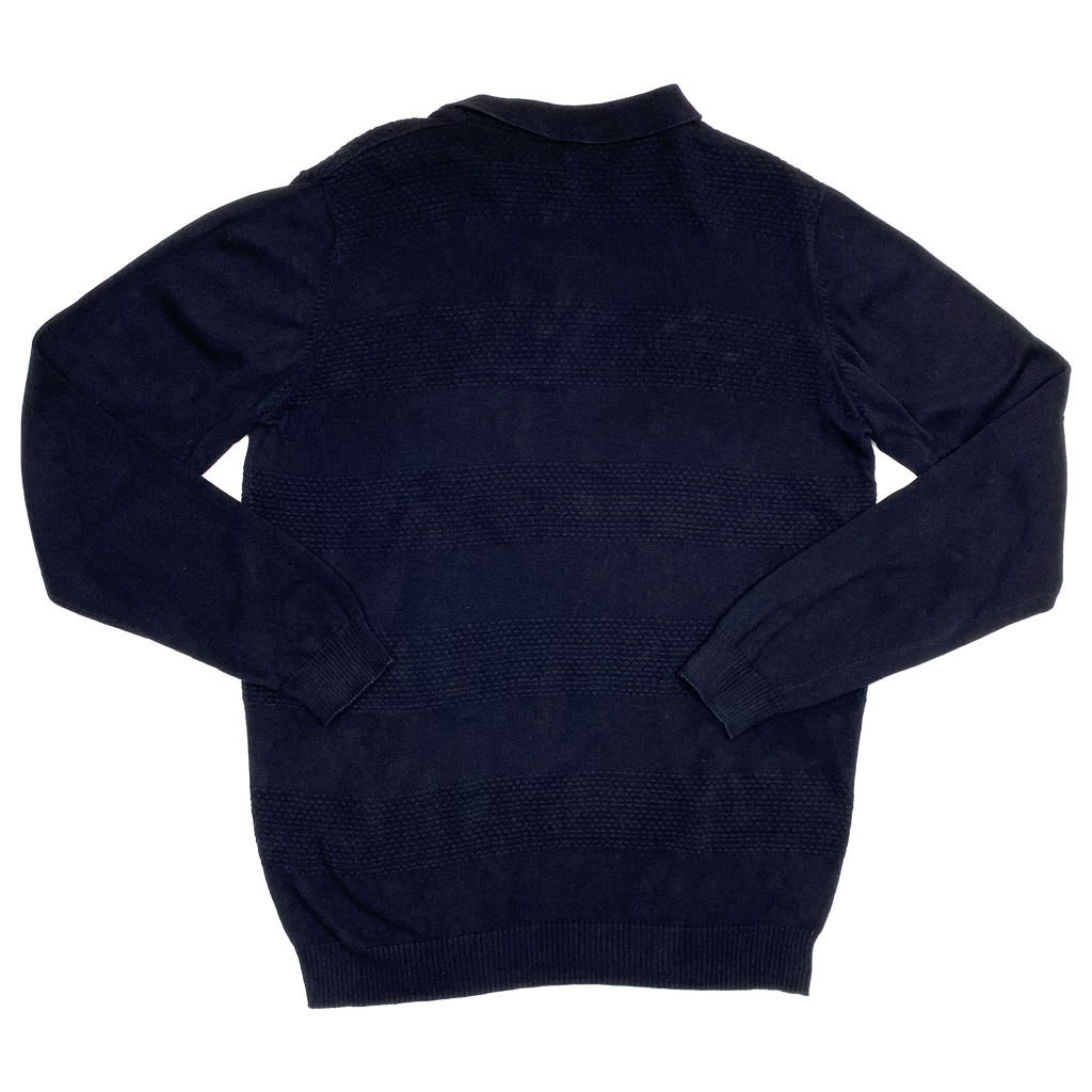Tottenham Hotspur Navy Long-Sleeve Polo Shirt | Large