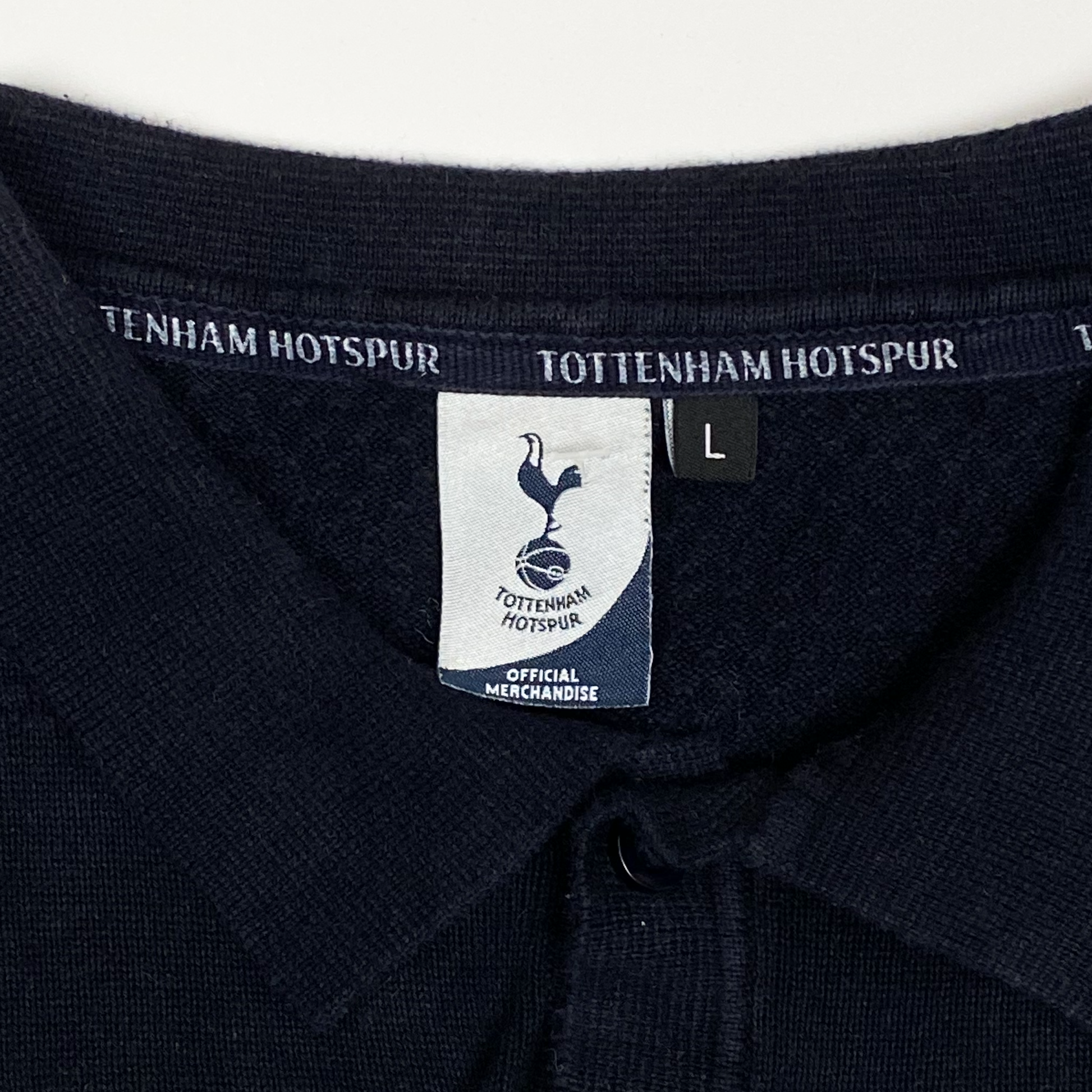 Tottenham Hotspur Navy Long-Sleeve Polo Shirt | Large