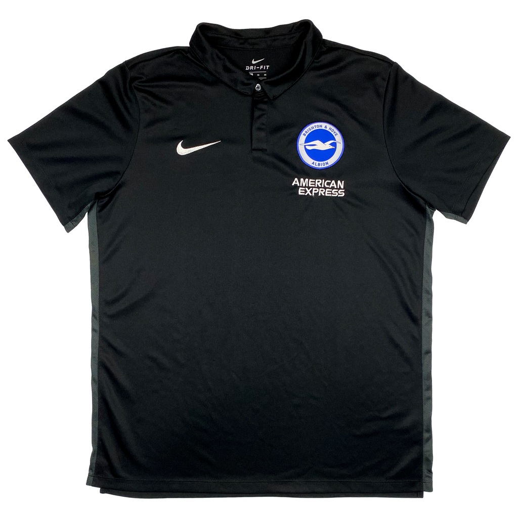 Brighton & Hove Albion Black Training Polo | Vintage Brighton Brighton & Hove Albion Black Training Polo | Vintage Brighton