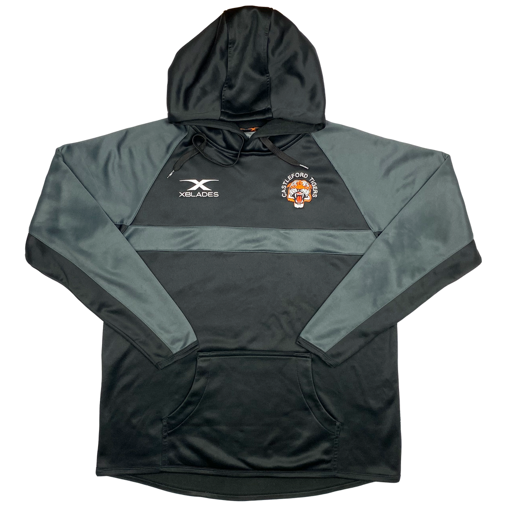 Castleford Tigers Hooded Training Top Black | Extra Large